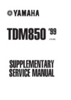 Yamaha TDM850 (1999) Инструкция по эксплуатации