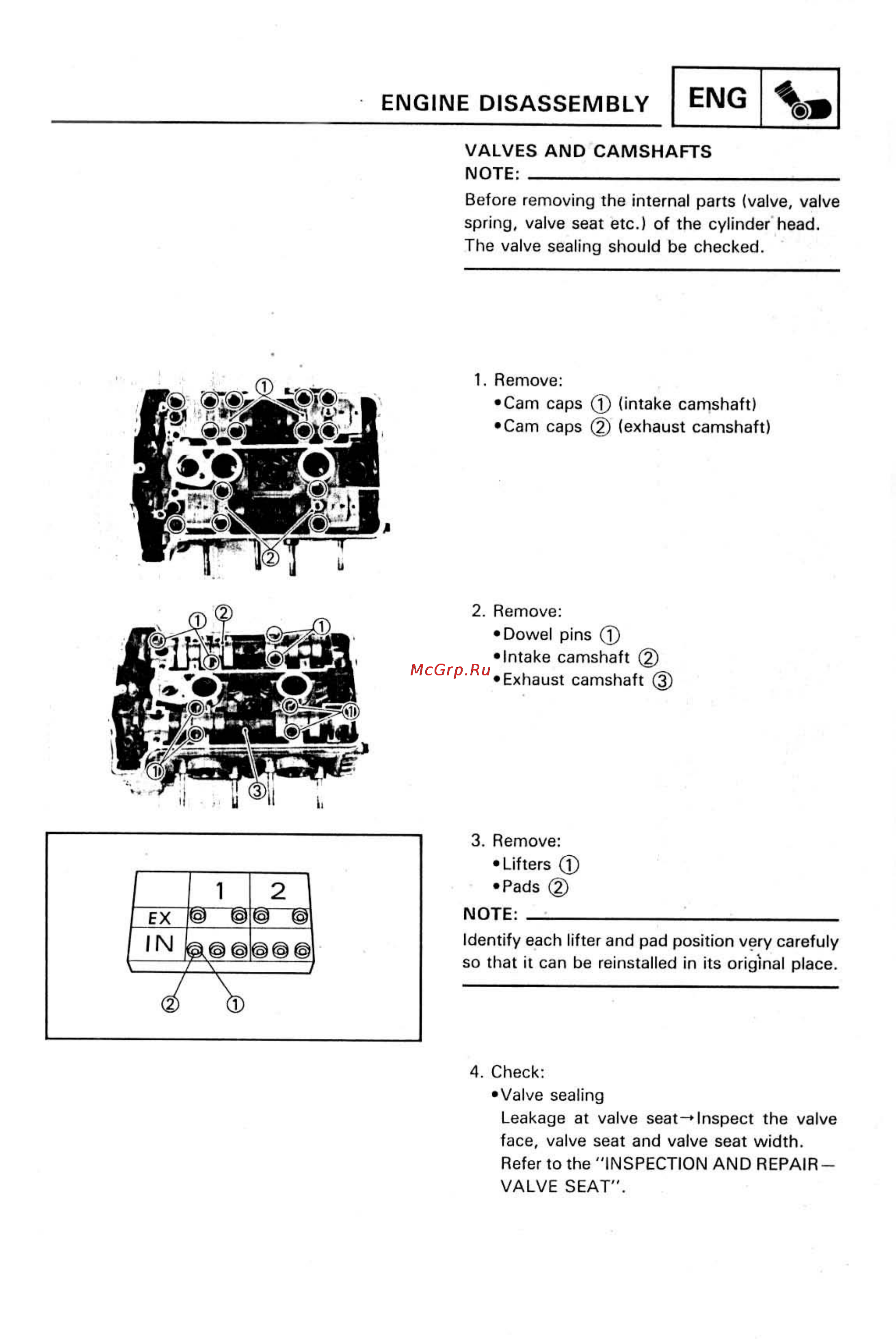 Yamaha SUPER TENERE XTZ750 [135/425] Engine disassembly