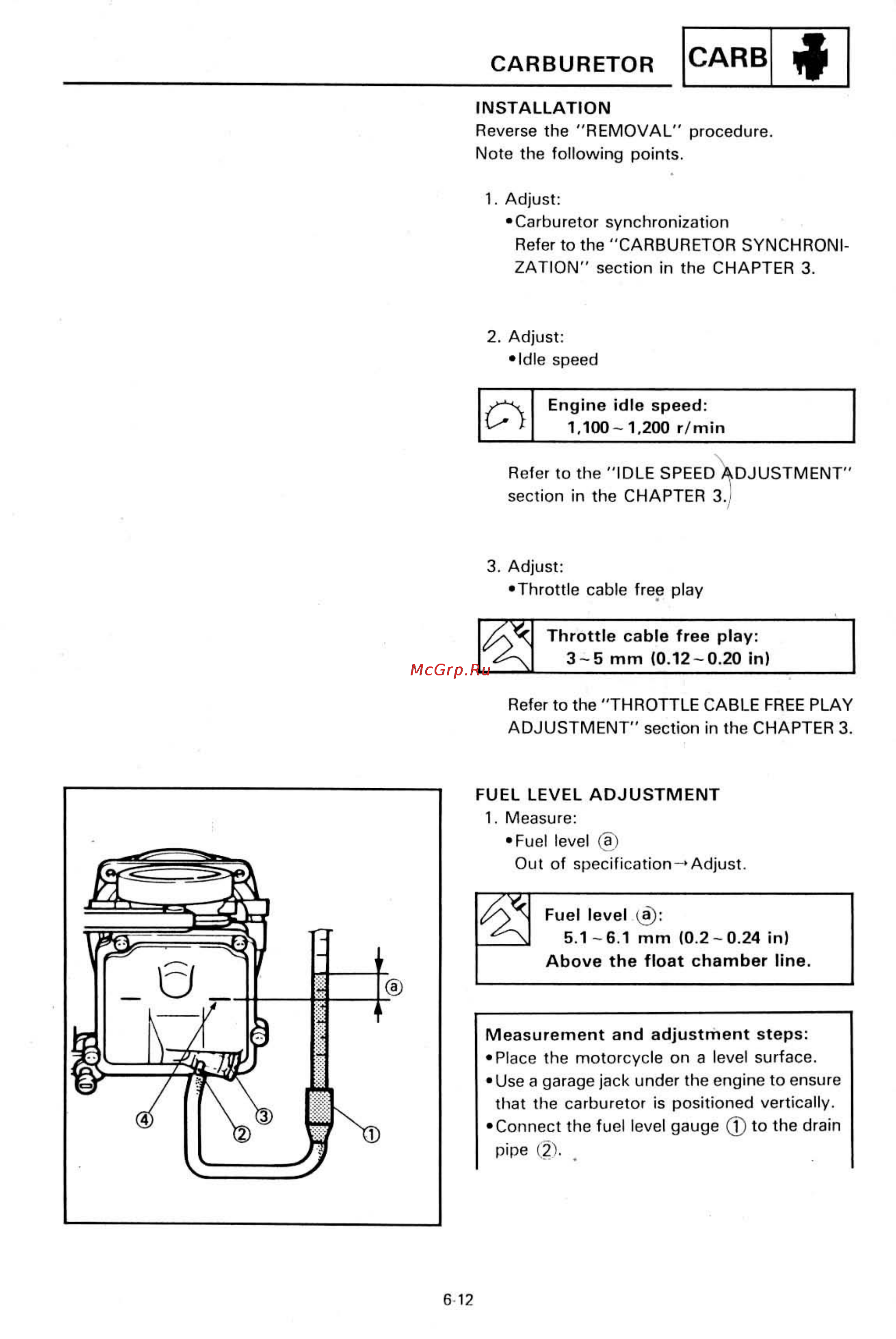 Yamaha SUPER TENERE XTZ750 [273/425] Carburetor