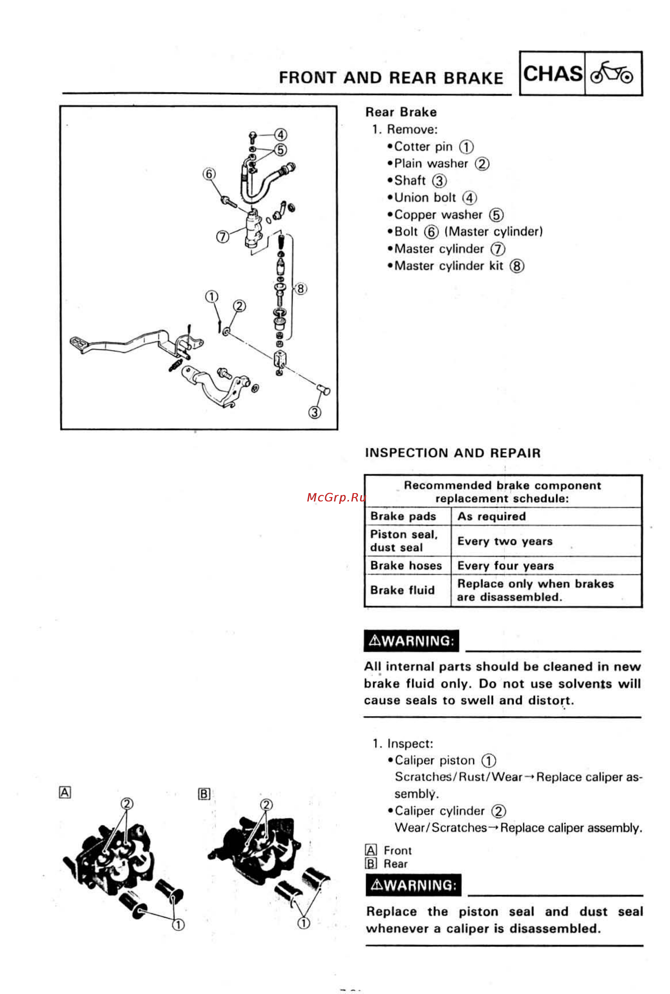 Yamaha SUPER TENERE XTZ750 [298/425] Front and rear brake