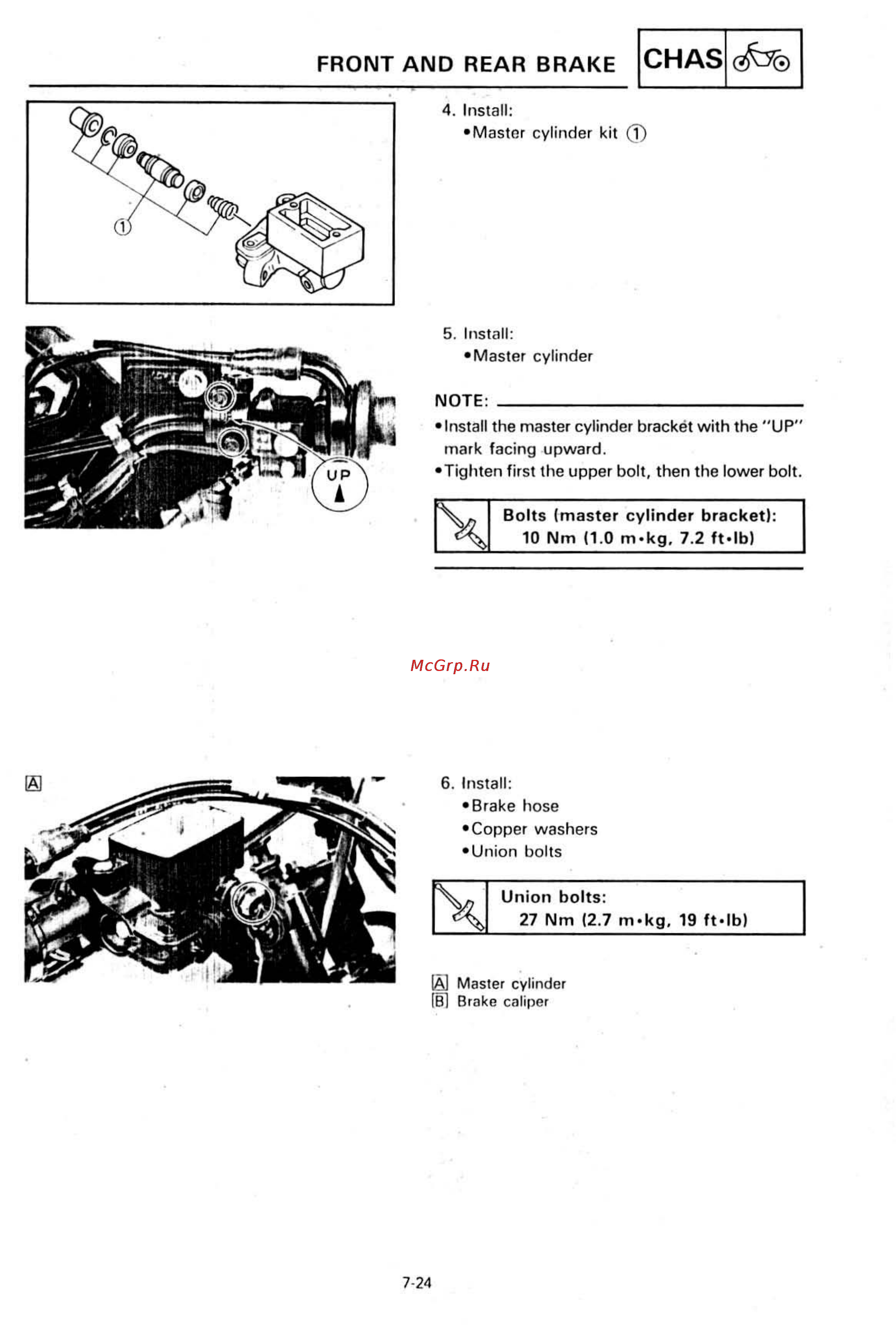 Yamaha SUPER TENERE XTZ750 [301/425] Front and rear brake