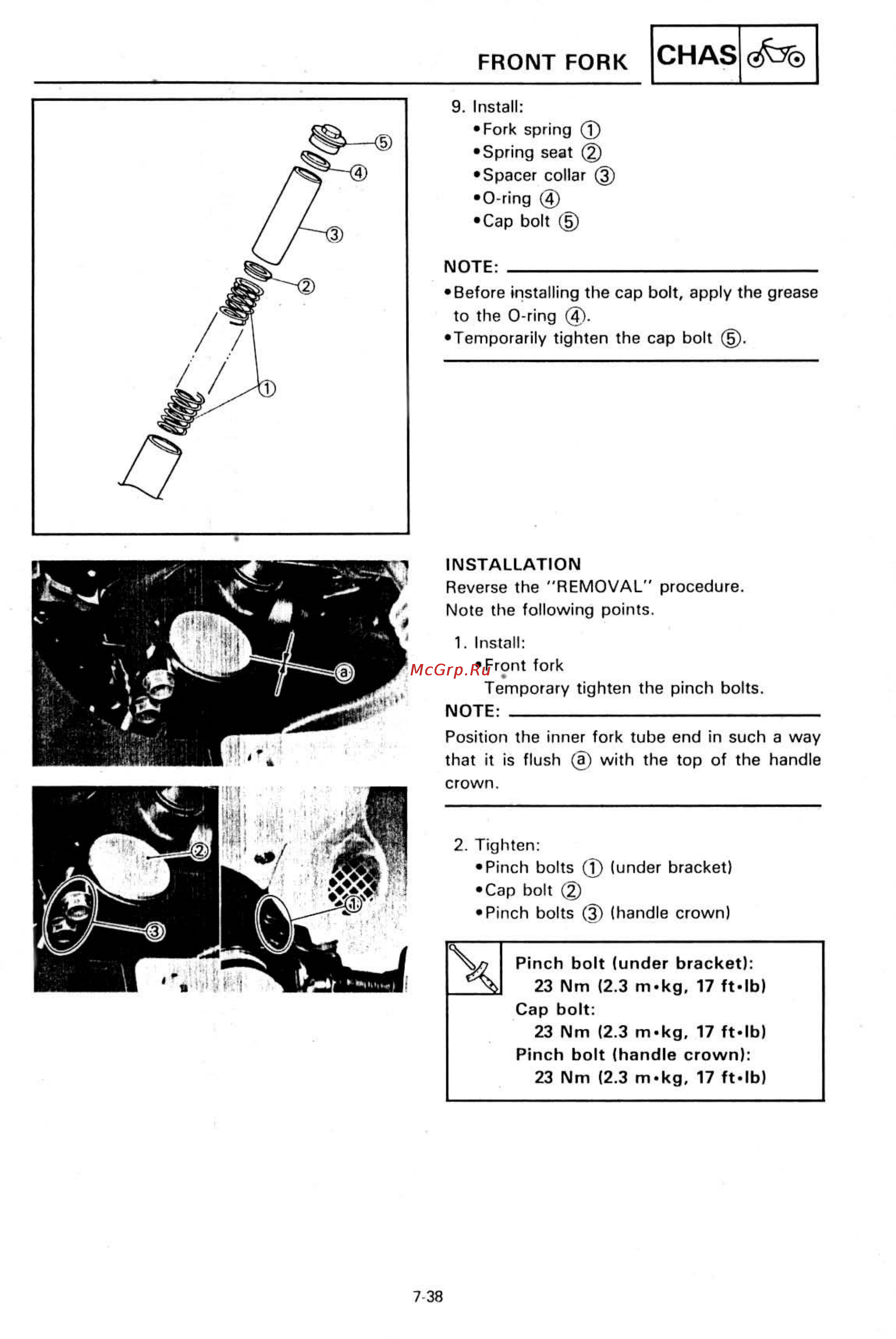Yamaha SUPER TENERE XTZ750 [315/425] Front fork