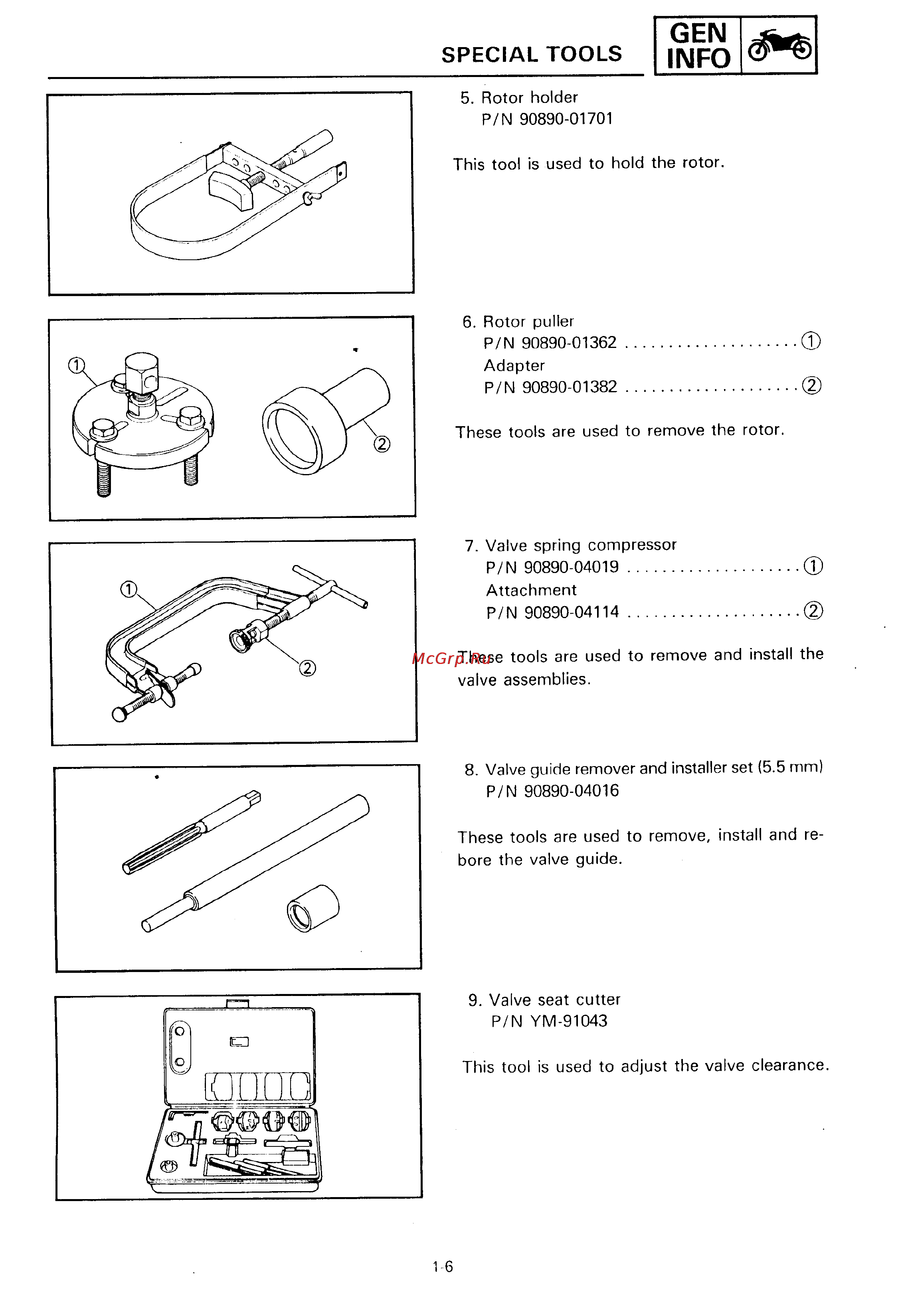 Yamaha SUPER TENERE XTZ750 [8/425] Special tools