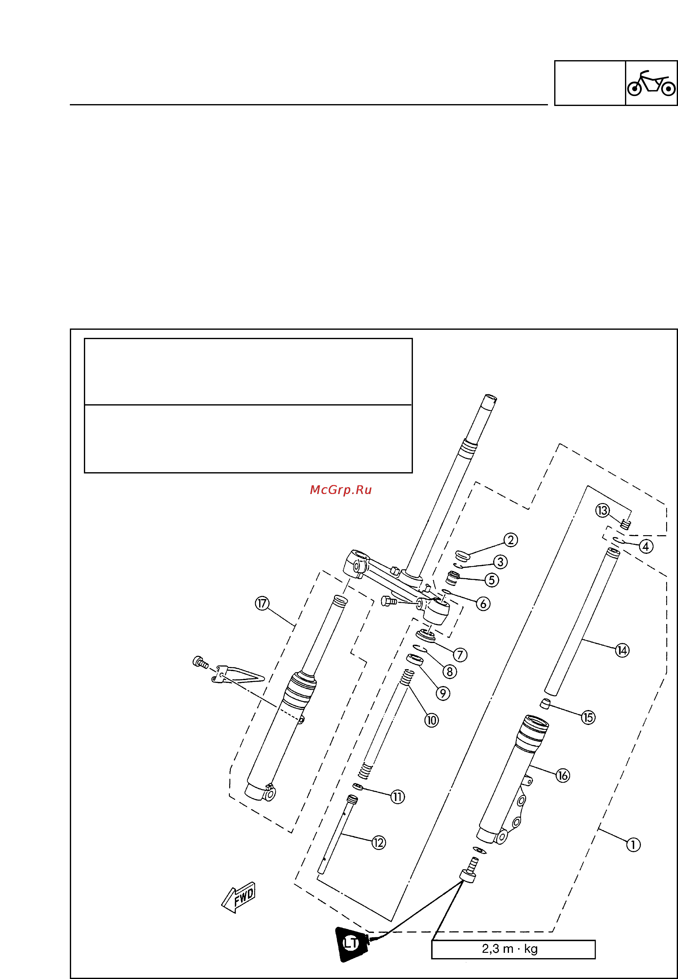 Yamaha NEOS 50 YN50 (2002) [116/161] Front fork