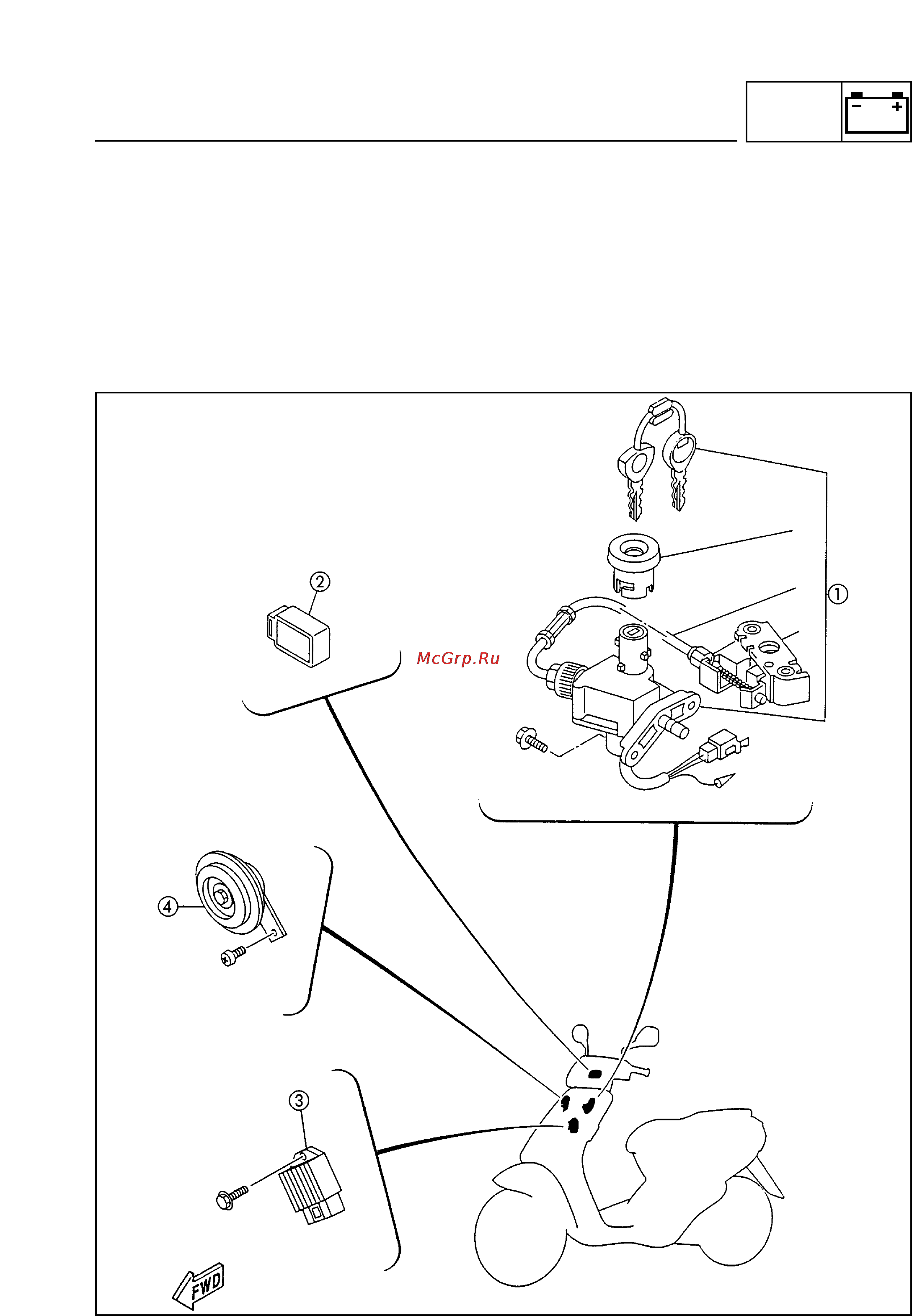 Yamaha NEOS 50 YN50 (2002) [132/161] Electrical components