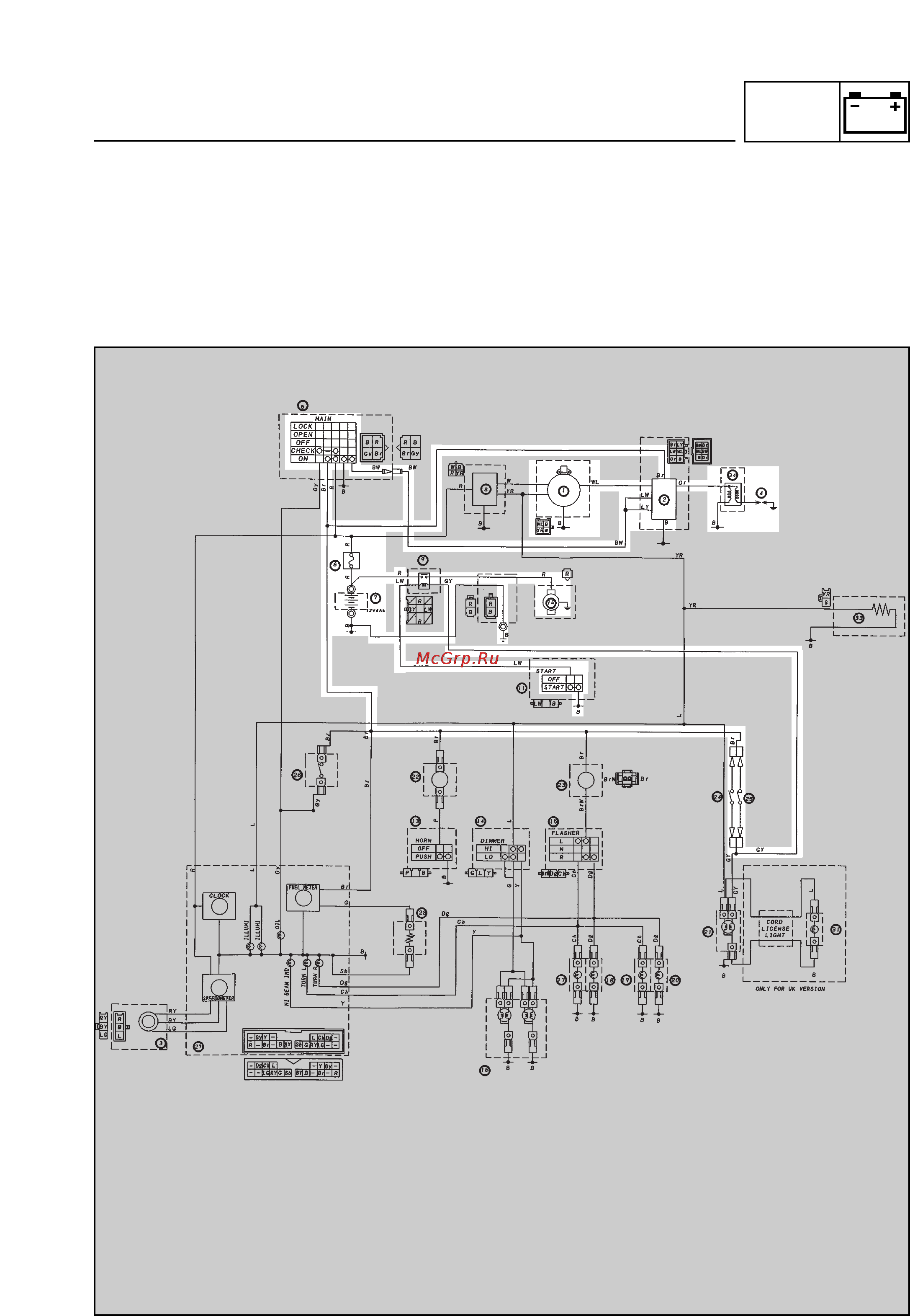Yamaha NEOS 50 YN50 (2002) [133/161] Ignition and starter system