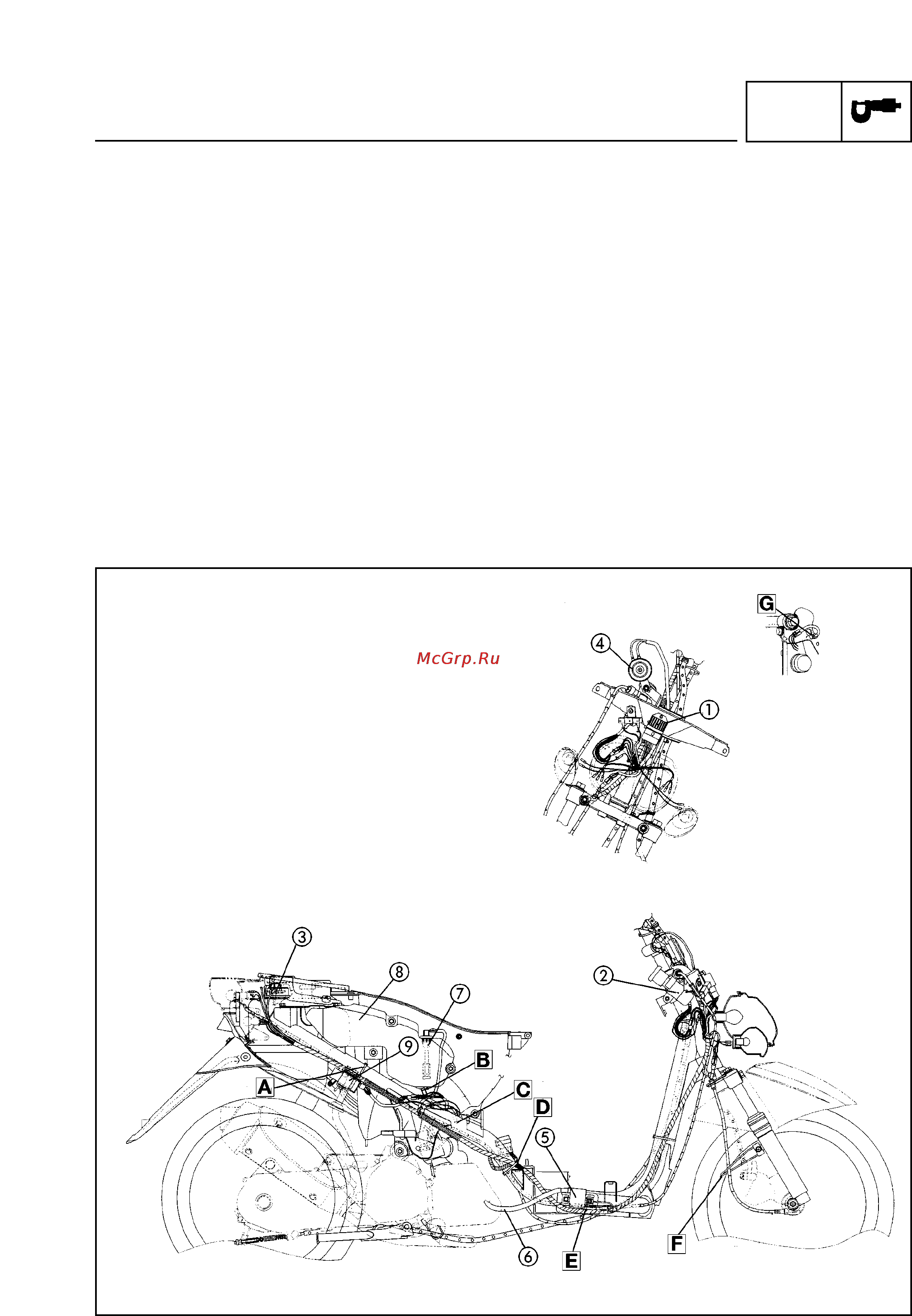 Yamaha NEOS 50 YN50 (2002) [25/161] Cable routing