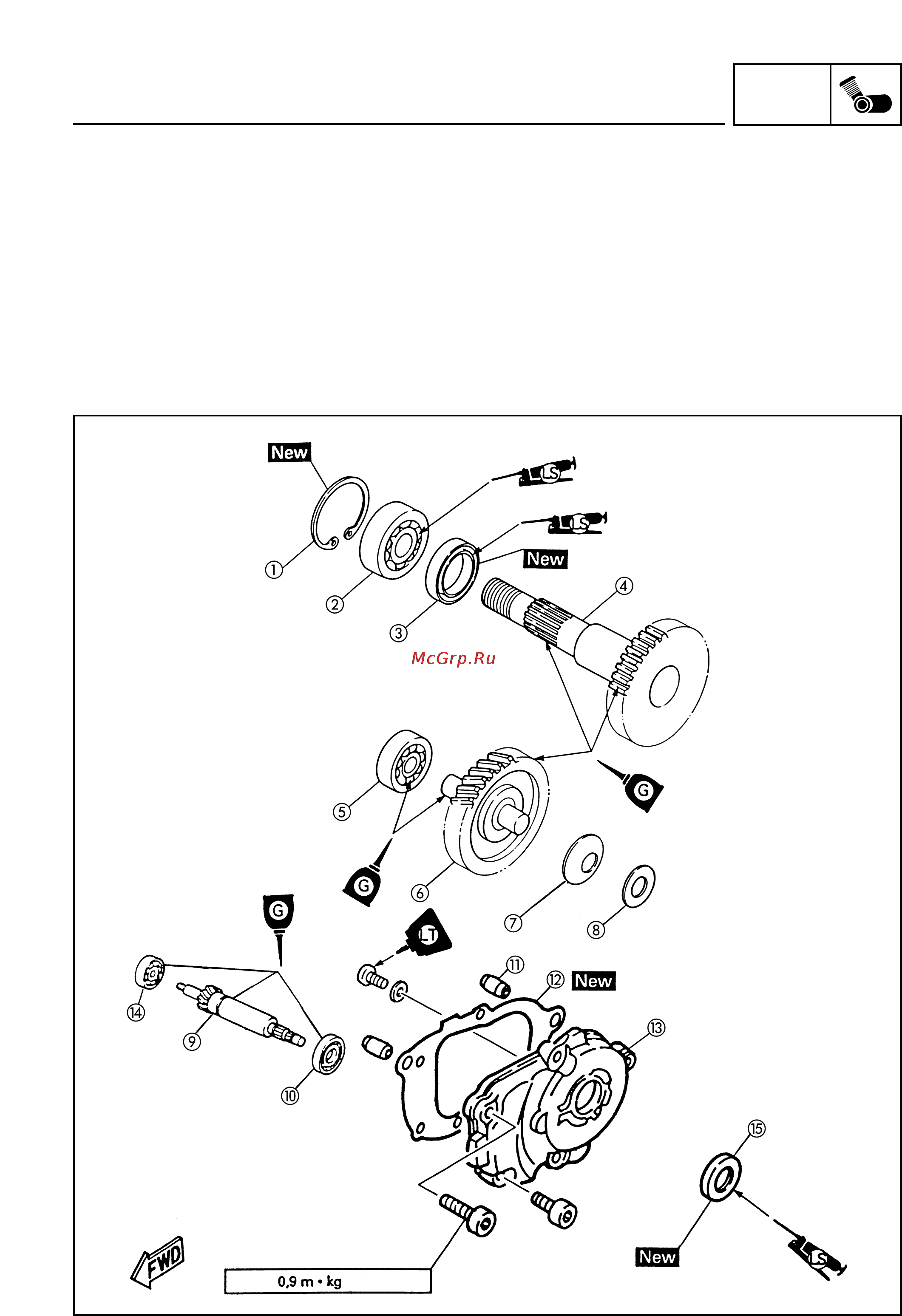 Yamaha NEOS 50 YN50 (2002) [76/161] Assembly and adjustment of engine