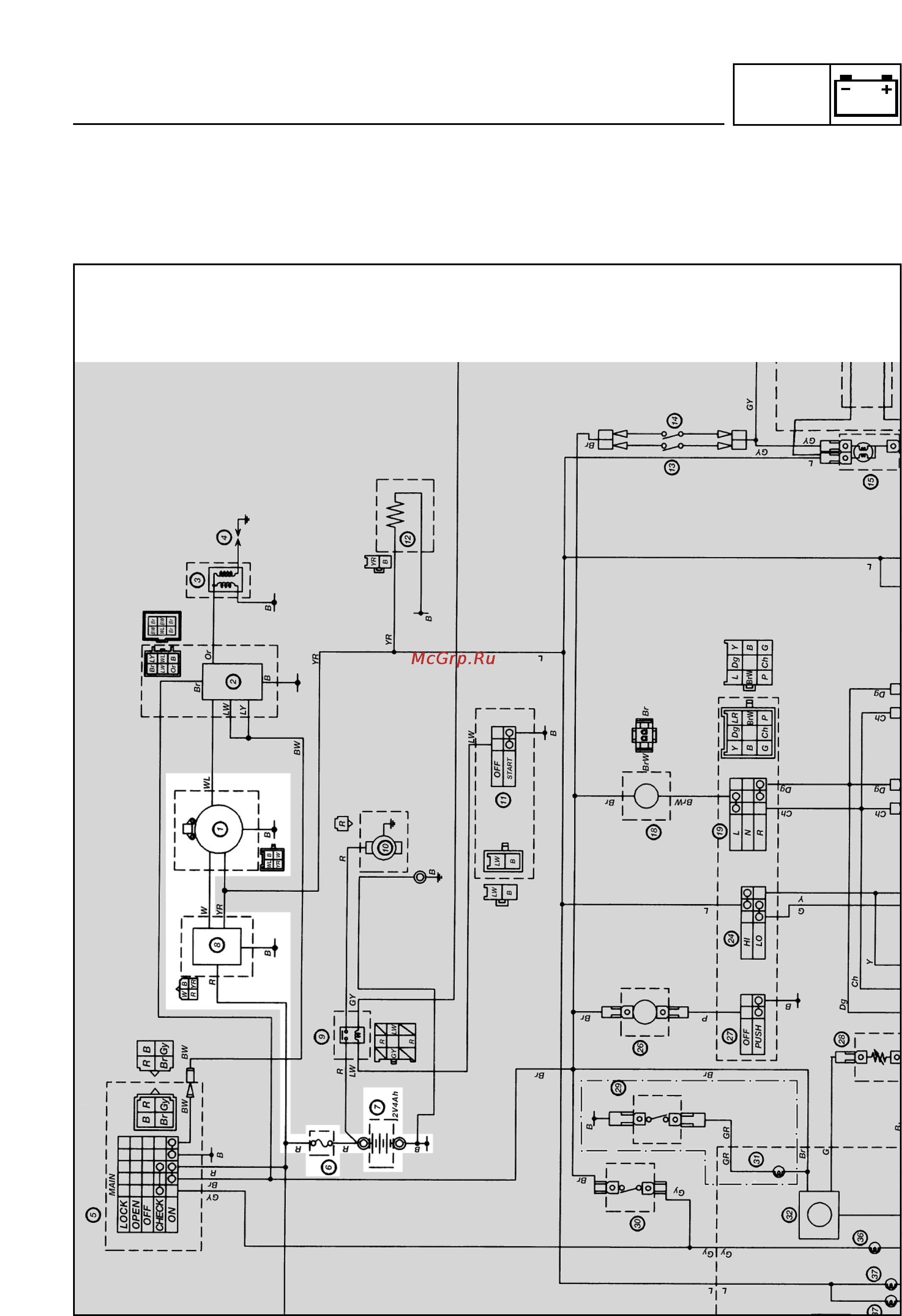 Yamaha JOG CS50 (Z) (2002) [178/204] Charging system