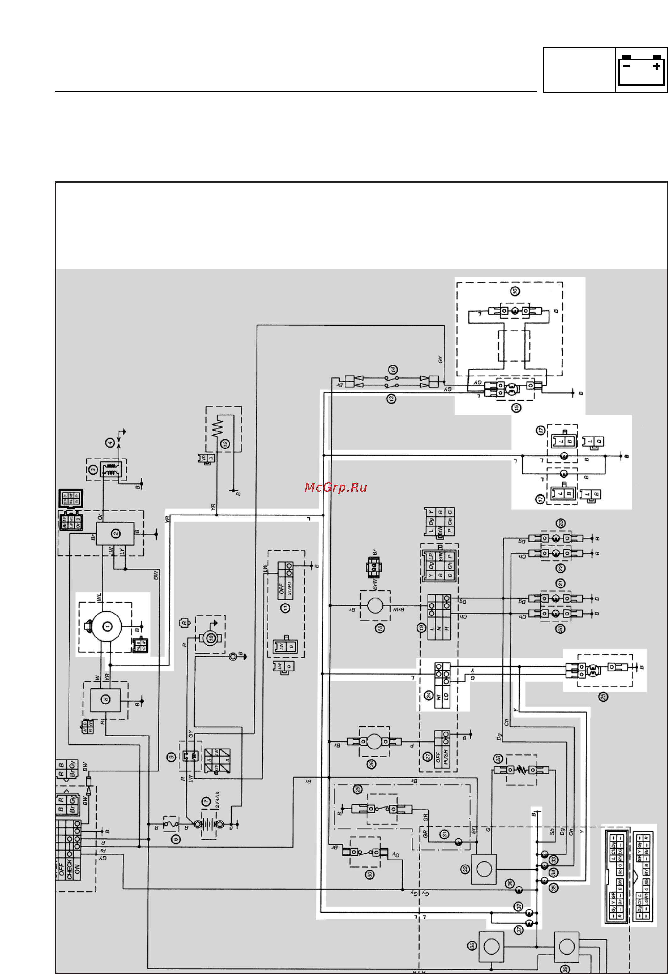 Yamaha JOG CS50 (Z) (2002) [181/204] Lighting system