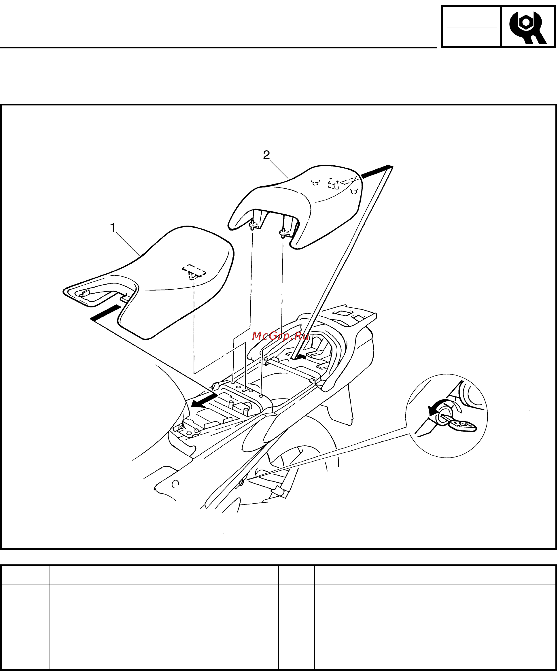Yamaha FJR1300(N) (2001) [118/617] Seats and fuel tank