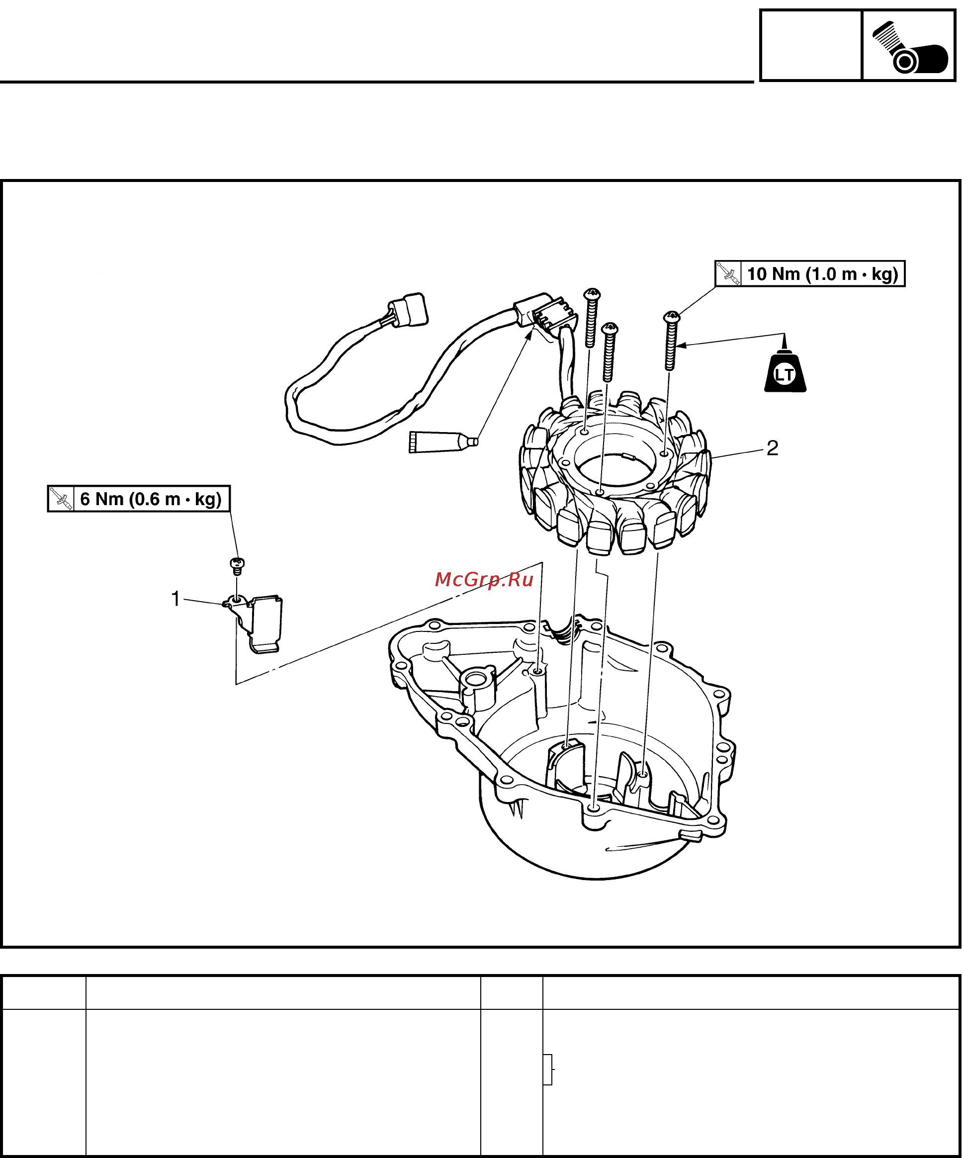 Yamaha FJR1300(N) (2001) [355/617] Generator and starter clutch