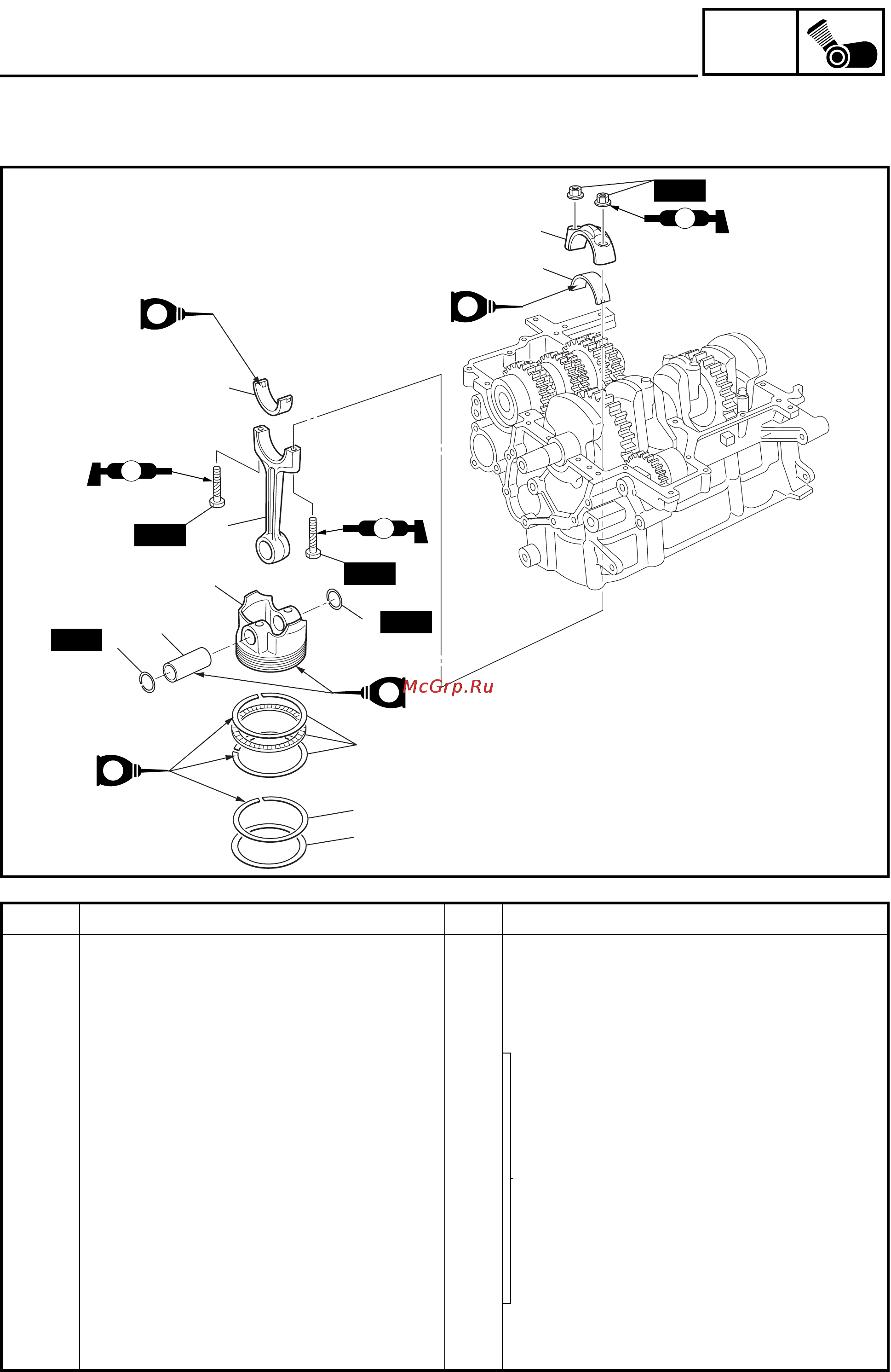 Yamaha FJR1300(N) (2001) [411/617] Removing connecting rods and pistons