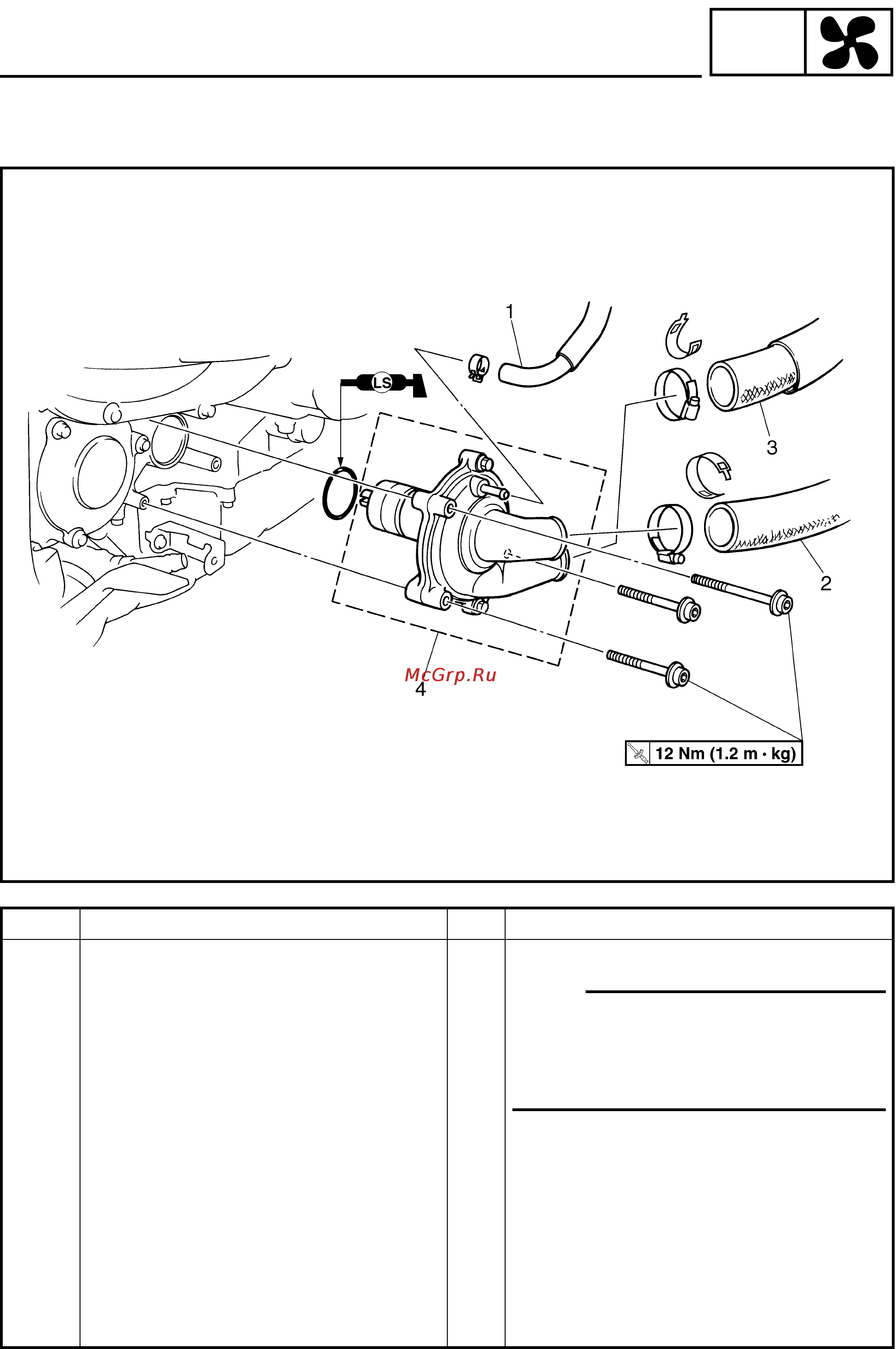 Yamaha FJR1300(N) (2001) [460/617] Water pump