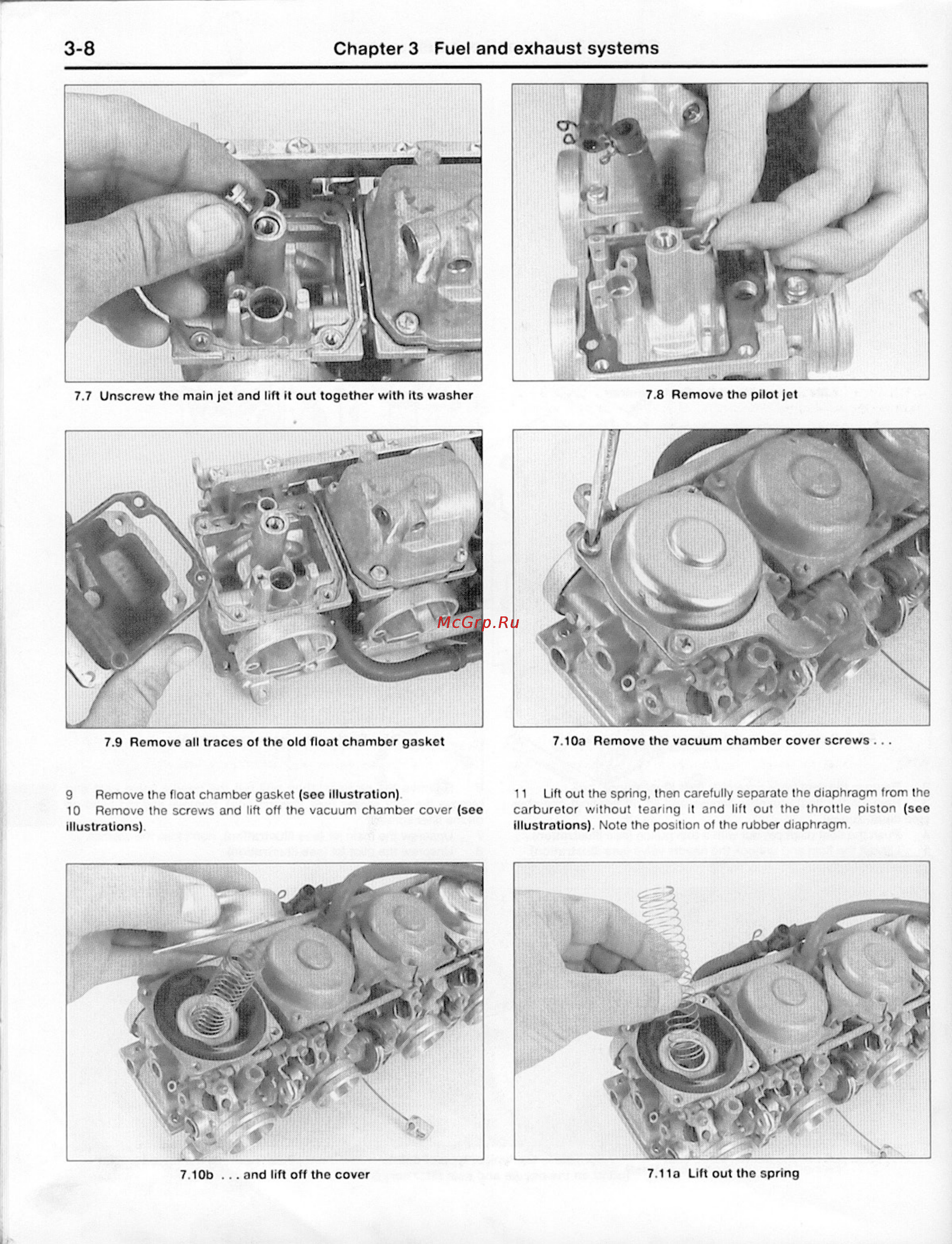Yamaha YX600 (1984-1992) [114/200] 8 chapter 3 fuel and exhaust systems
