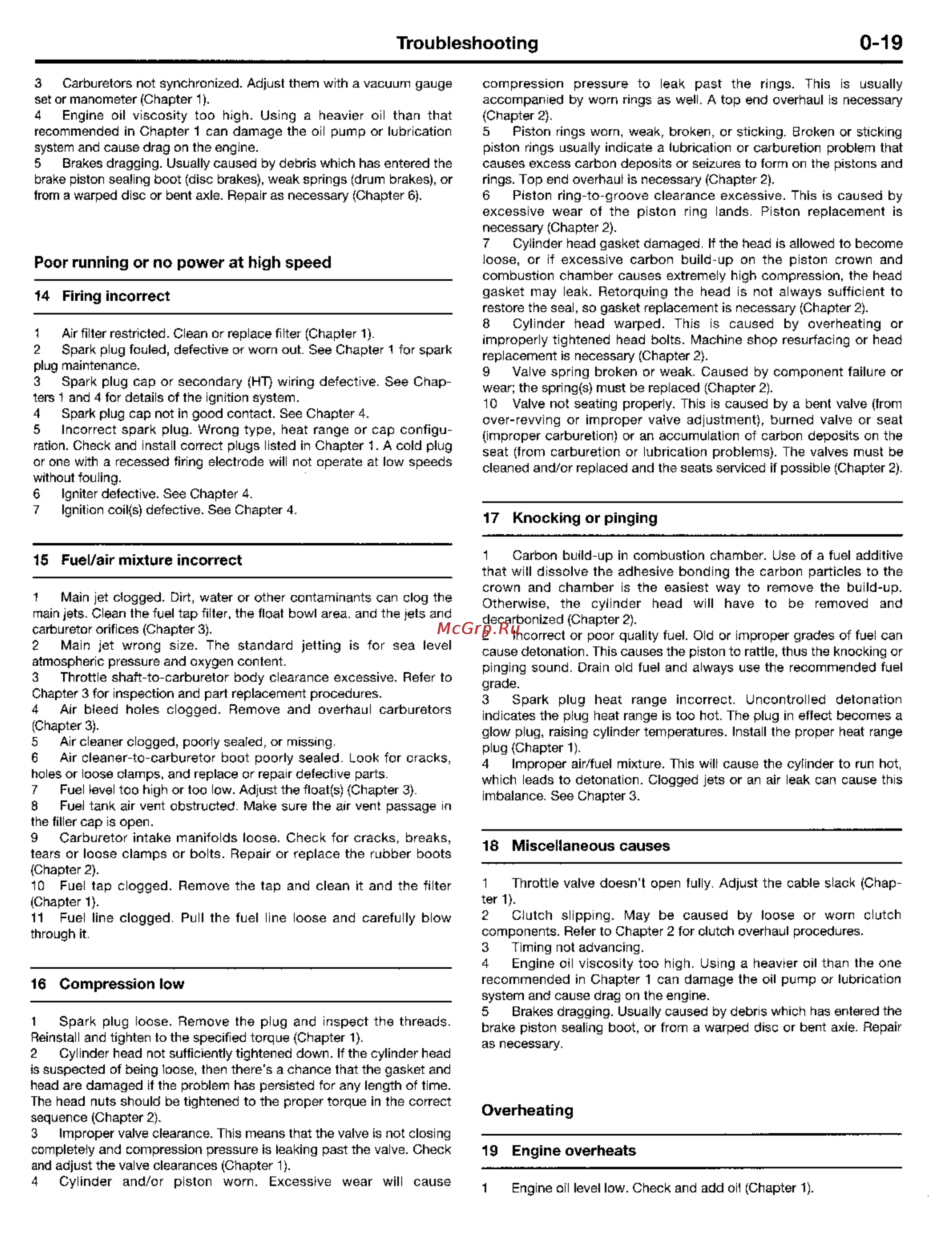 Yamaha YX600 (1984-1992) [17/200] Troubleshooting 0 19