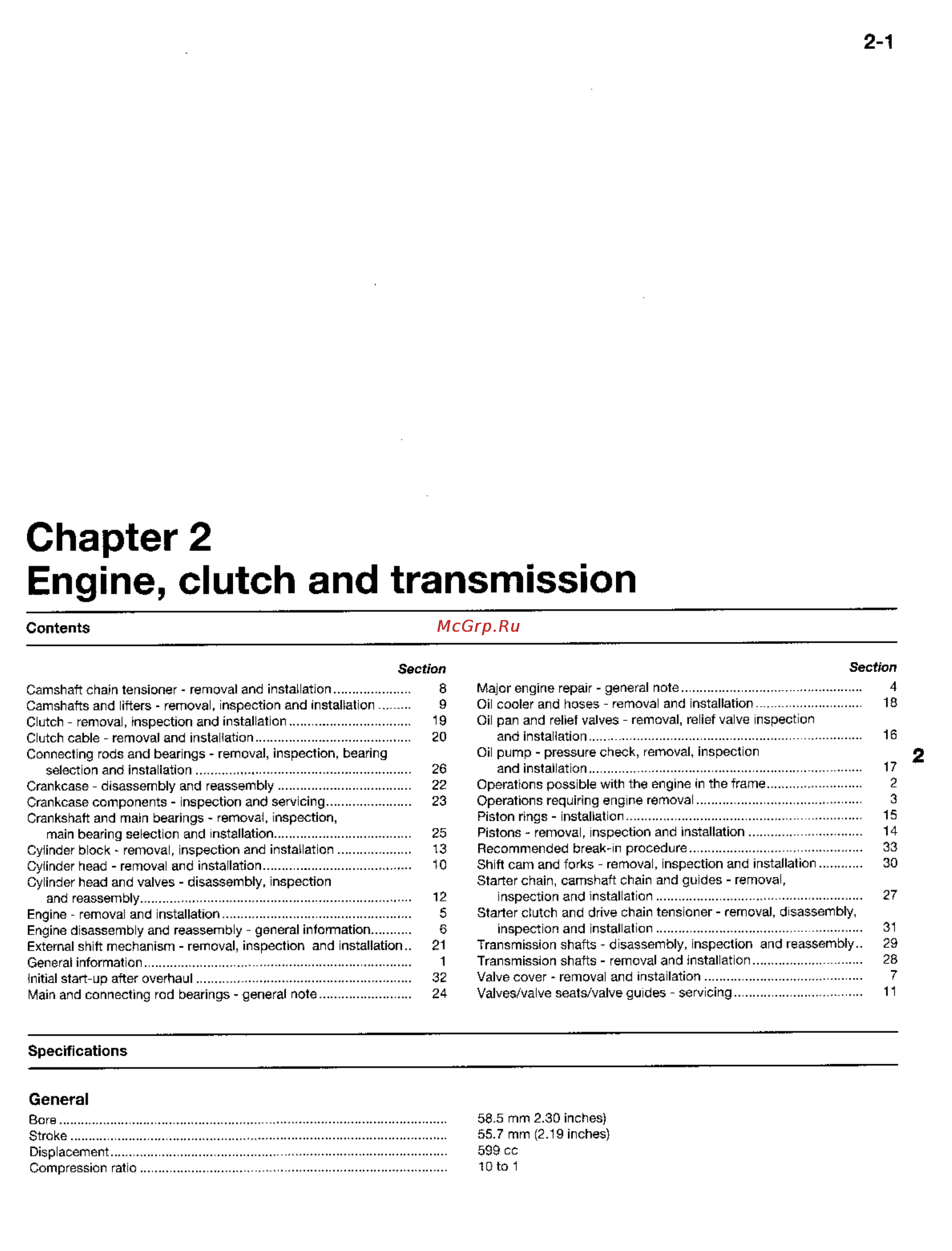 Yamaha YX600 (1984-1992) [51/200] Chapter 2 engine clutch and transmission