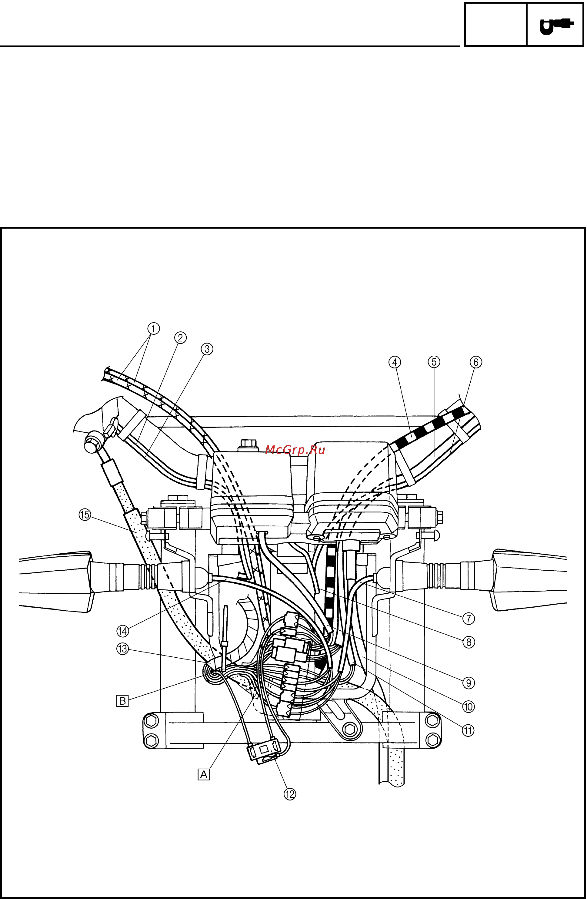 Yamaha TW200N (2000) [17/96] Cable routing