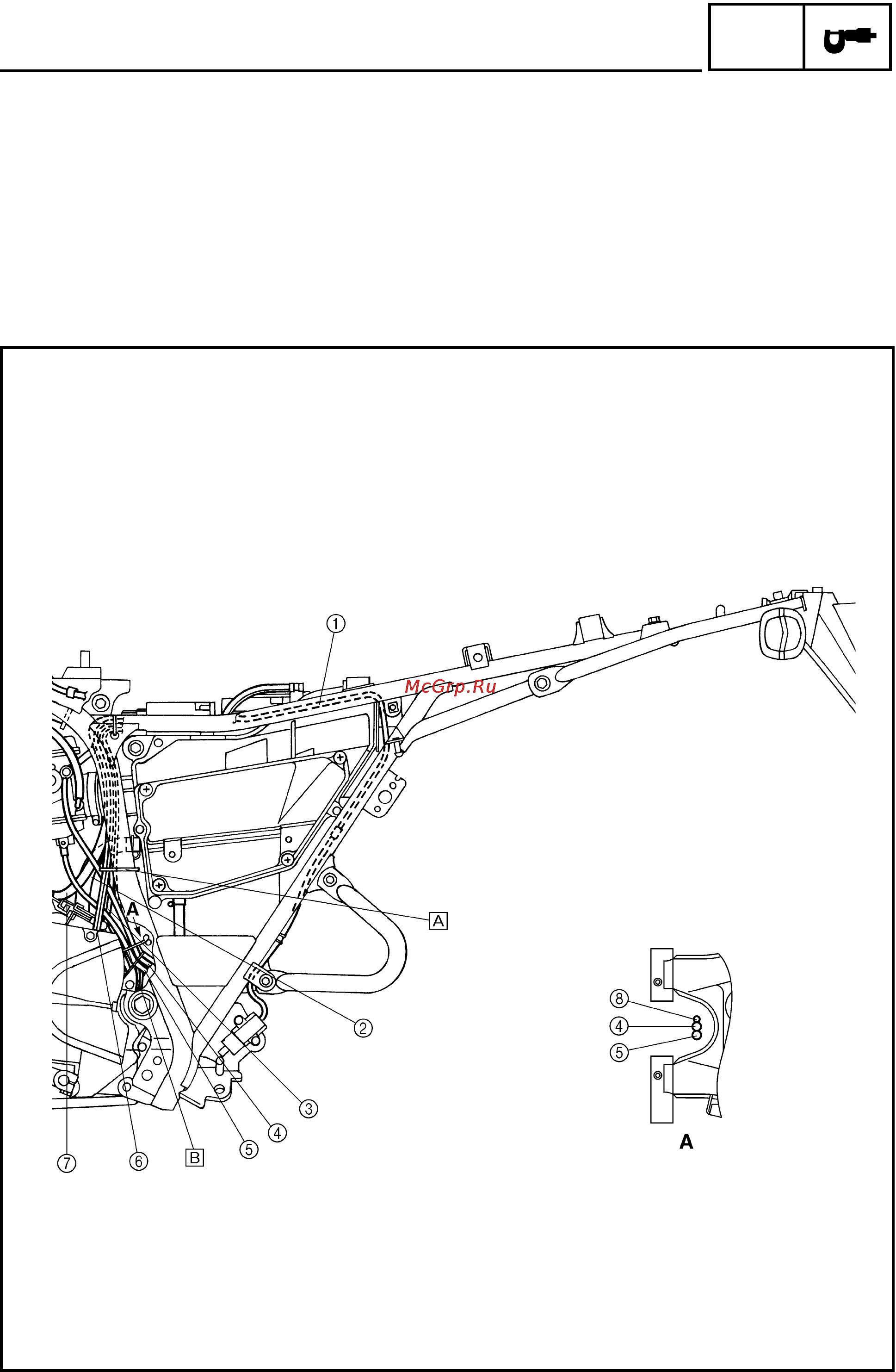Yamaha TW200N (2000) [19/96] Cable routing