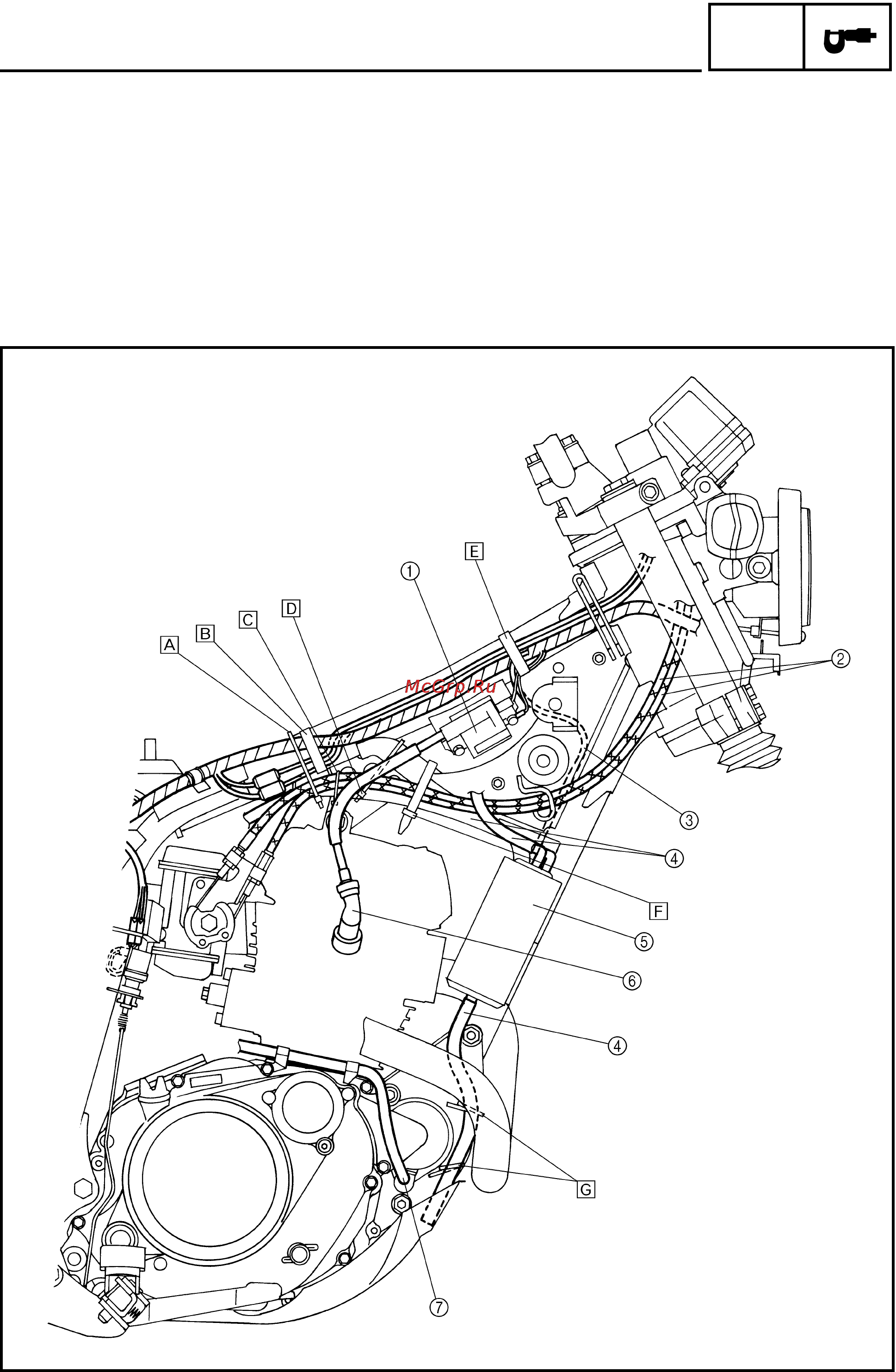 Yamaha TW200N (2000) [20/96] Cable routing