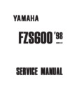 Yamaha FZS600 (1998) Инструкция по эксплуатации