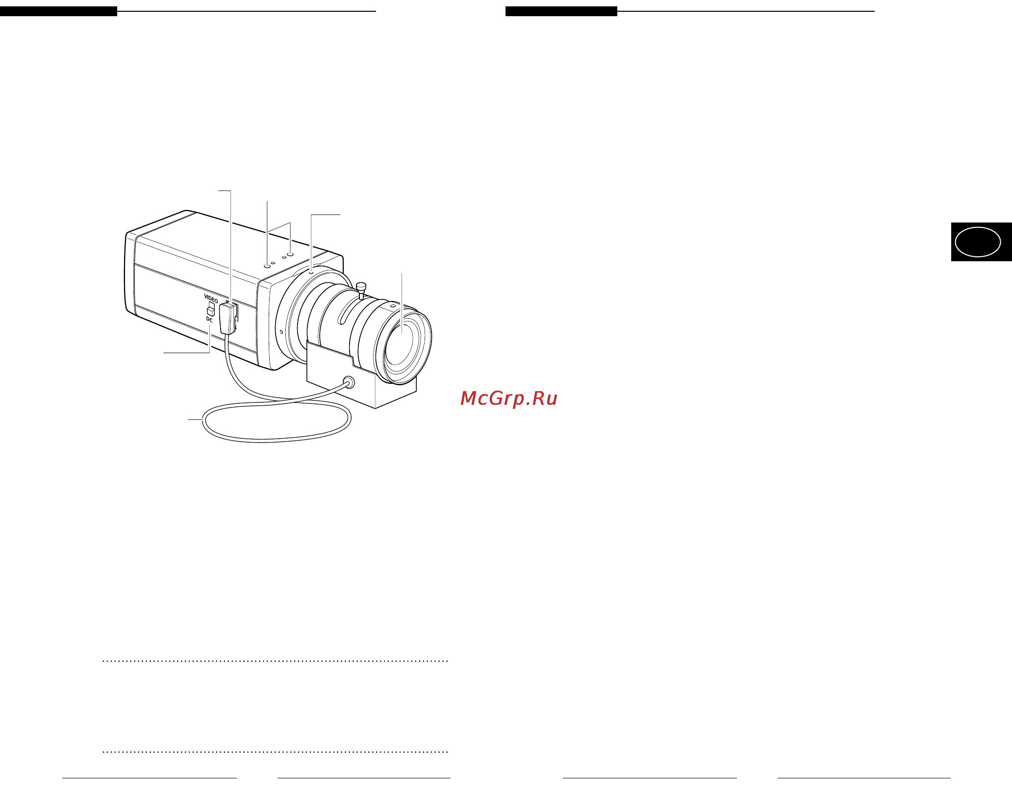 Samsung SCC-101AP [10/99] Names and functions of parts