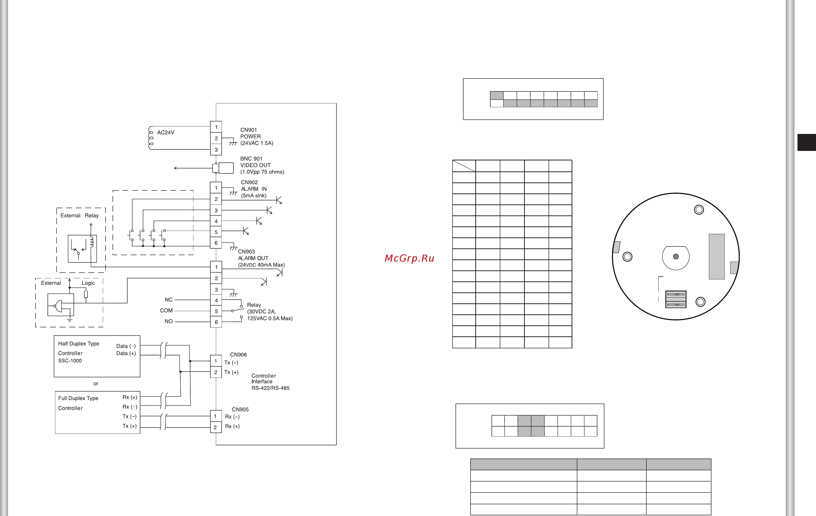 Samsung SCC-643AP [7/28] Подключенияк плате переходника исходные установки
