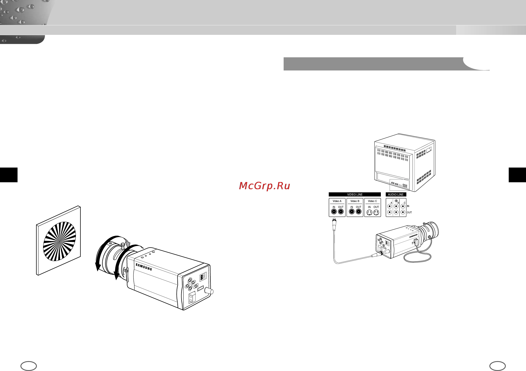 Samsung SCC-B2007P [11/22] Подключение кабелей и проверки