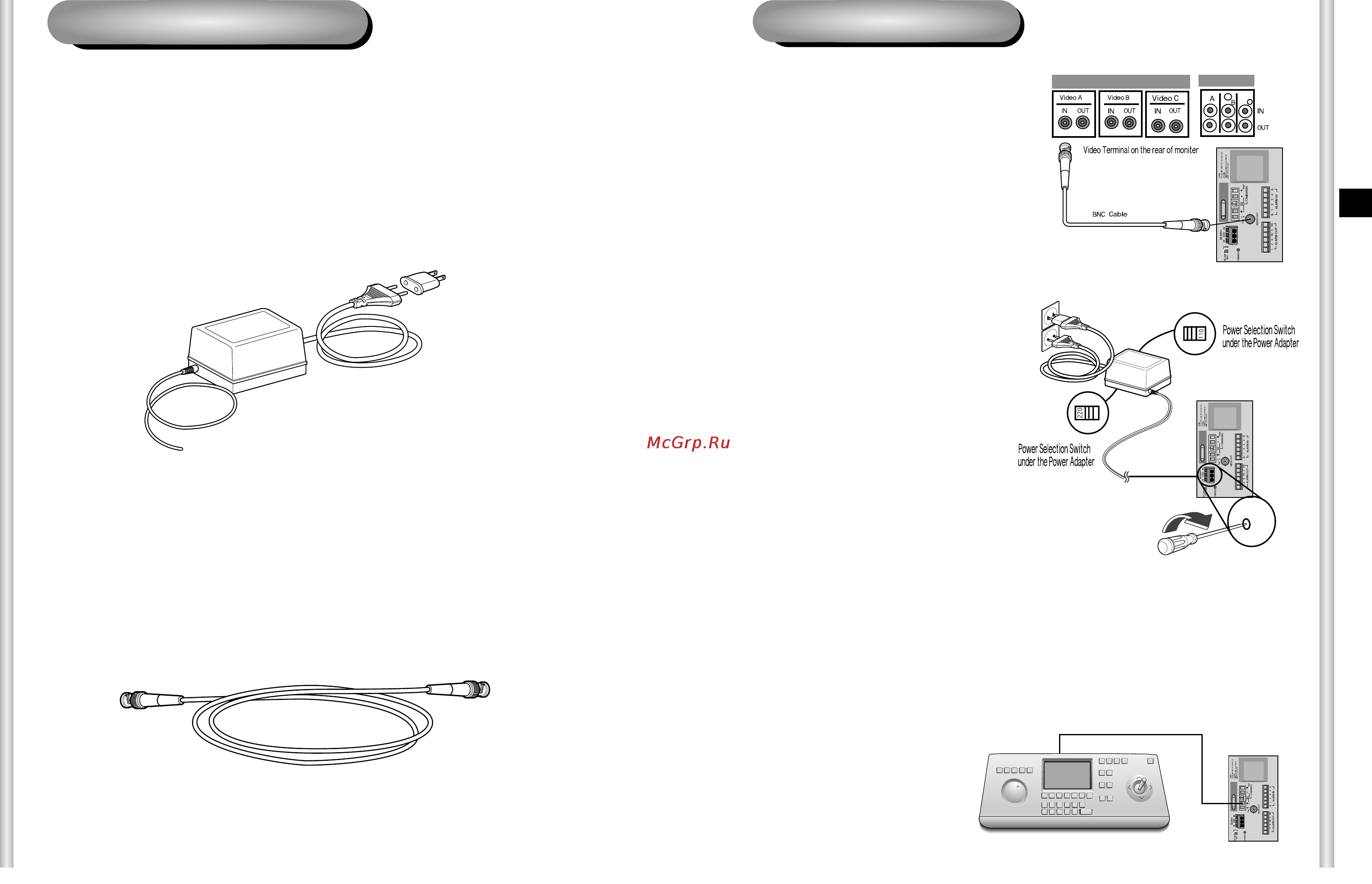 Samsung SCC-C6403P [10/85] Video cable