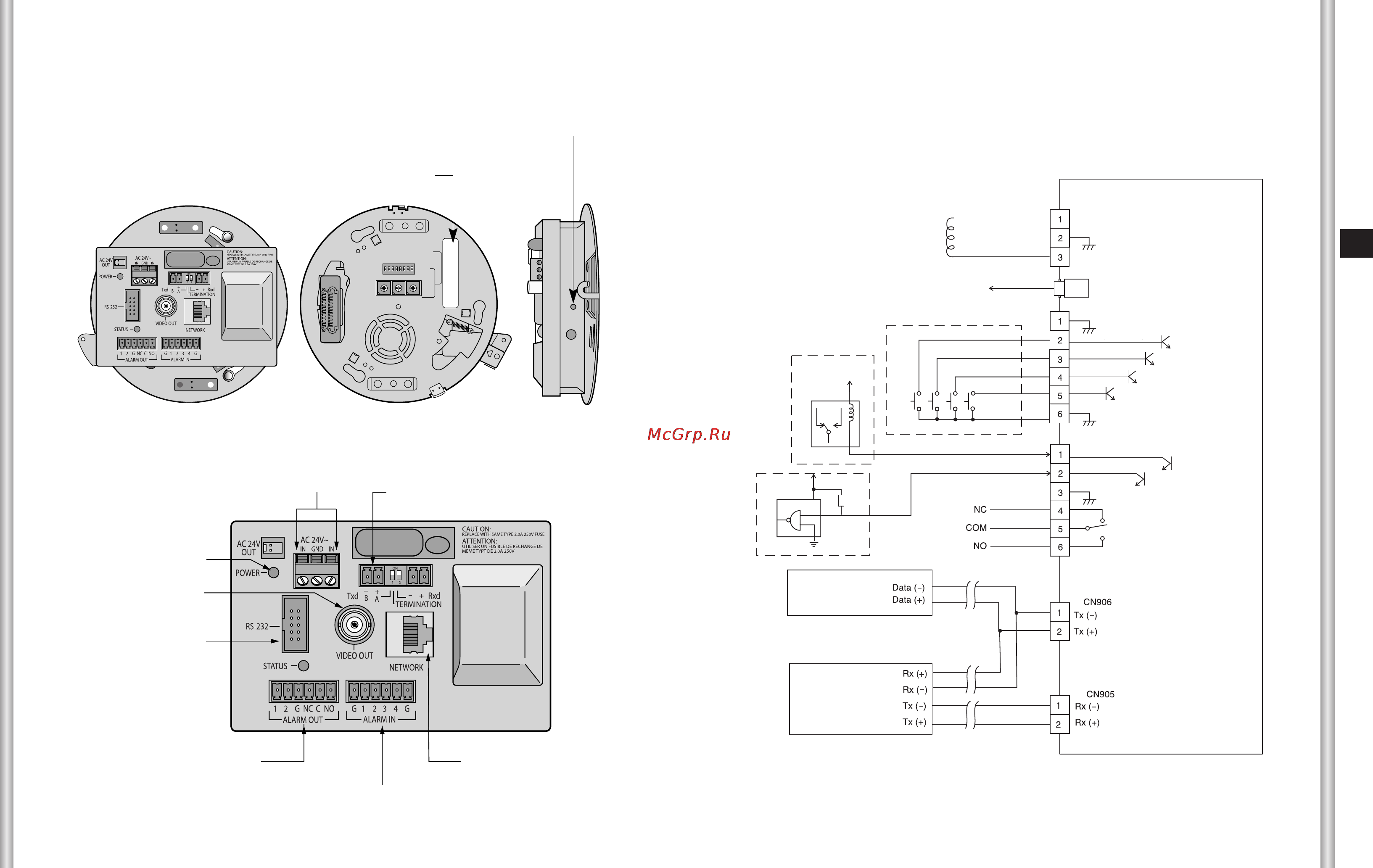 Samsung SCC-C6475P [7/68] Подключения к плате переходника