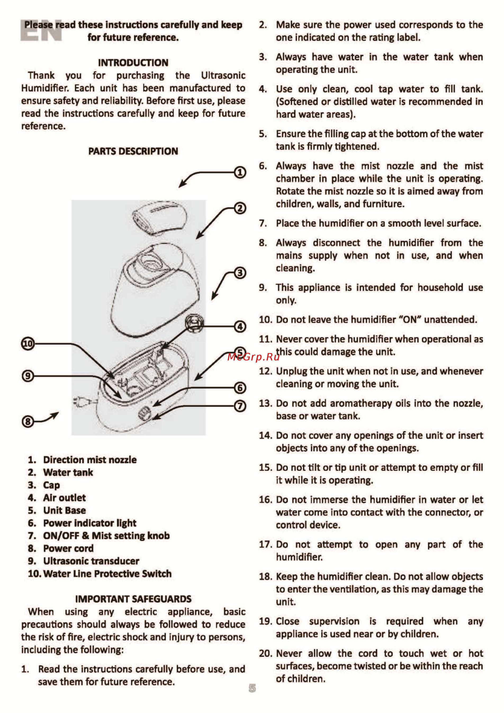 Tesy HF 22 CM [4/15] Hf22cm user manual_page_05