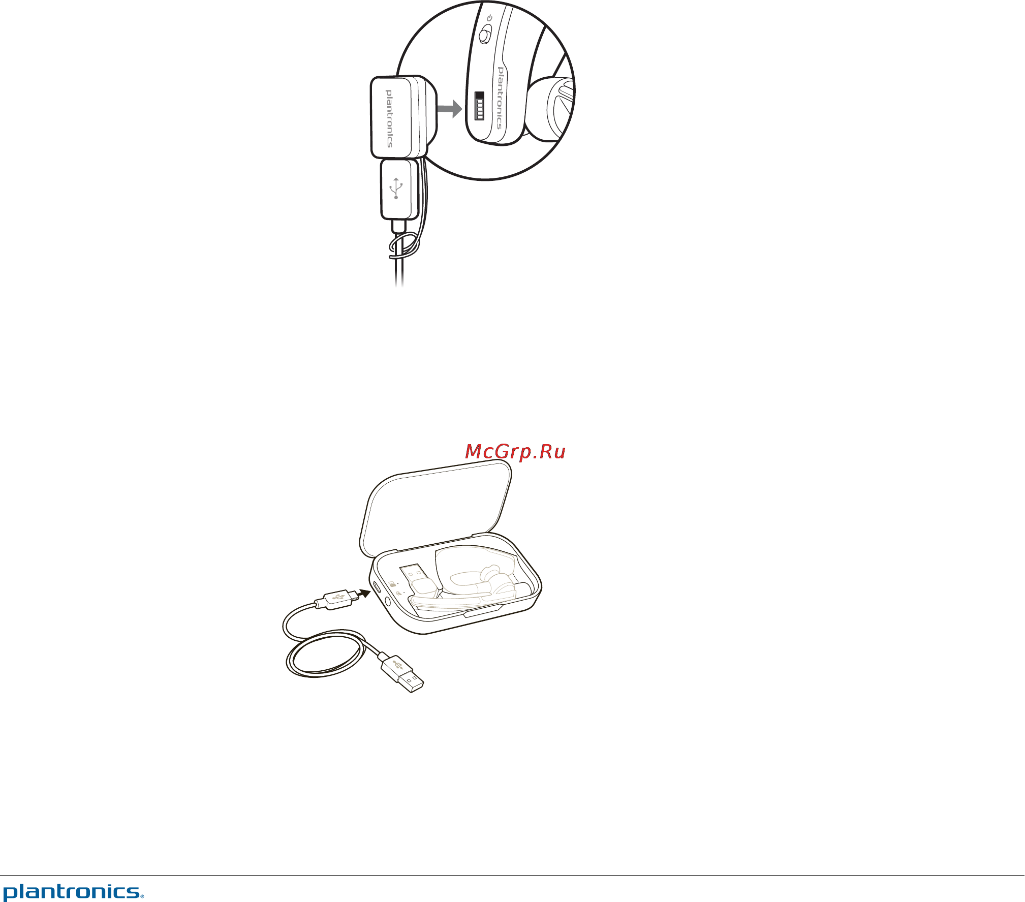 Plantronics Voyager Legend UC [14/20] Зарядный чехол к пк или настенному зарядному устройству usb