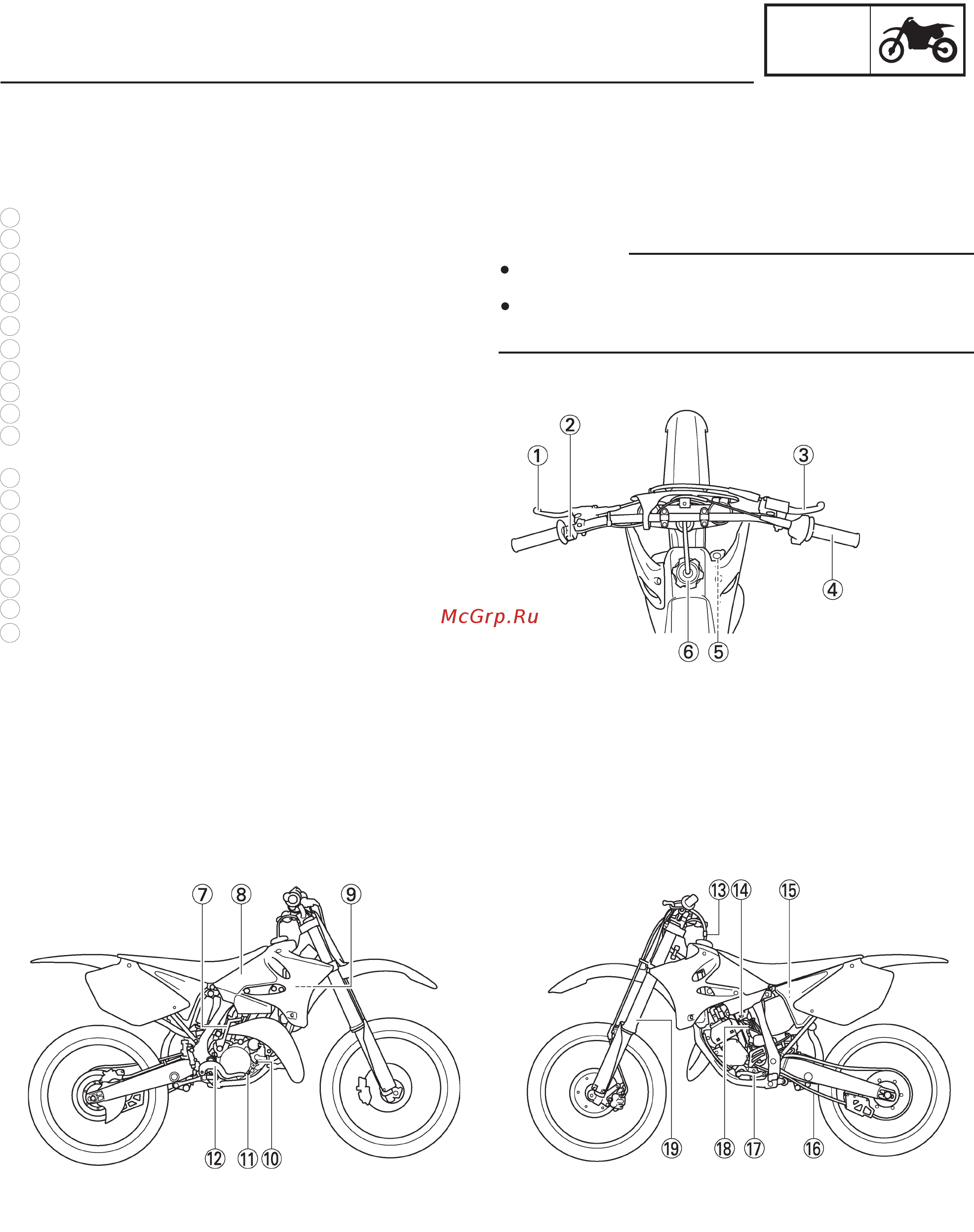Yamaha YZ125 (2012) [13/77] Общ инф