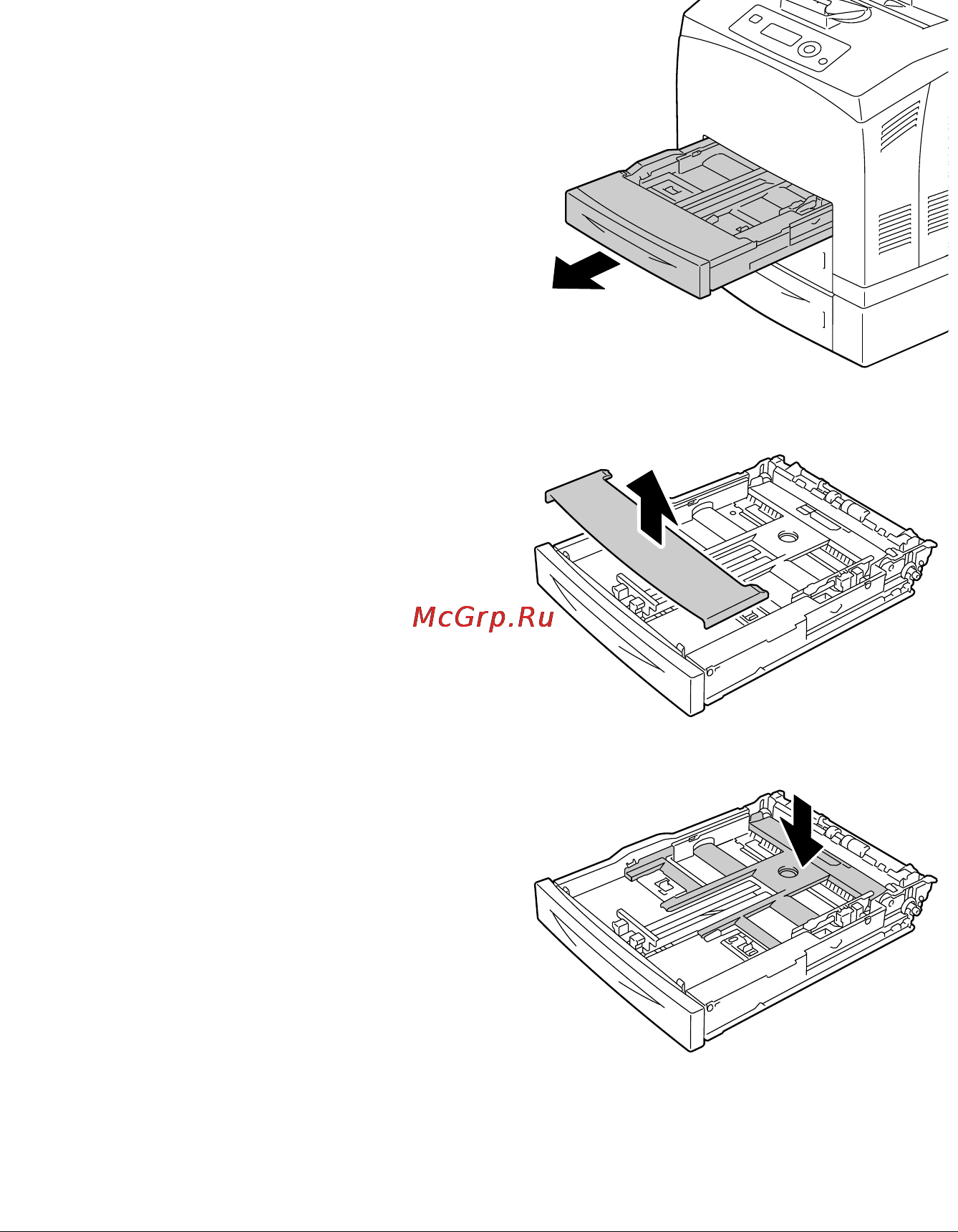 Konica Minolta PagePro 5650EN [111/242] Зарядка листов наклеек открыток картона тонкой бумаги и прозрачных пленок
