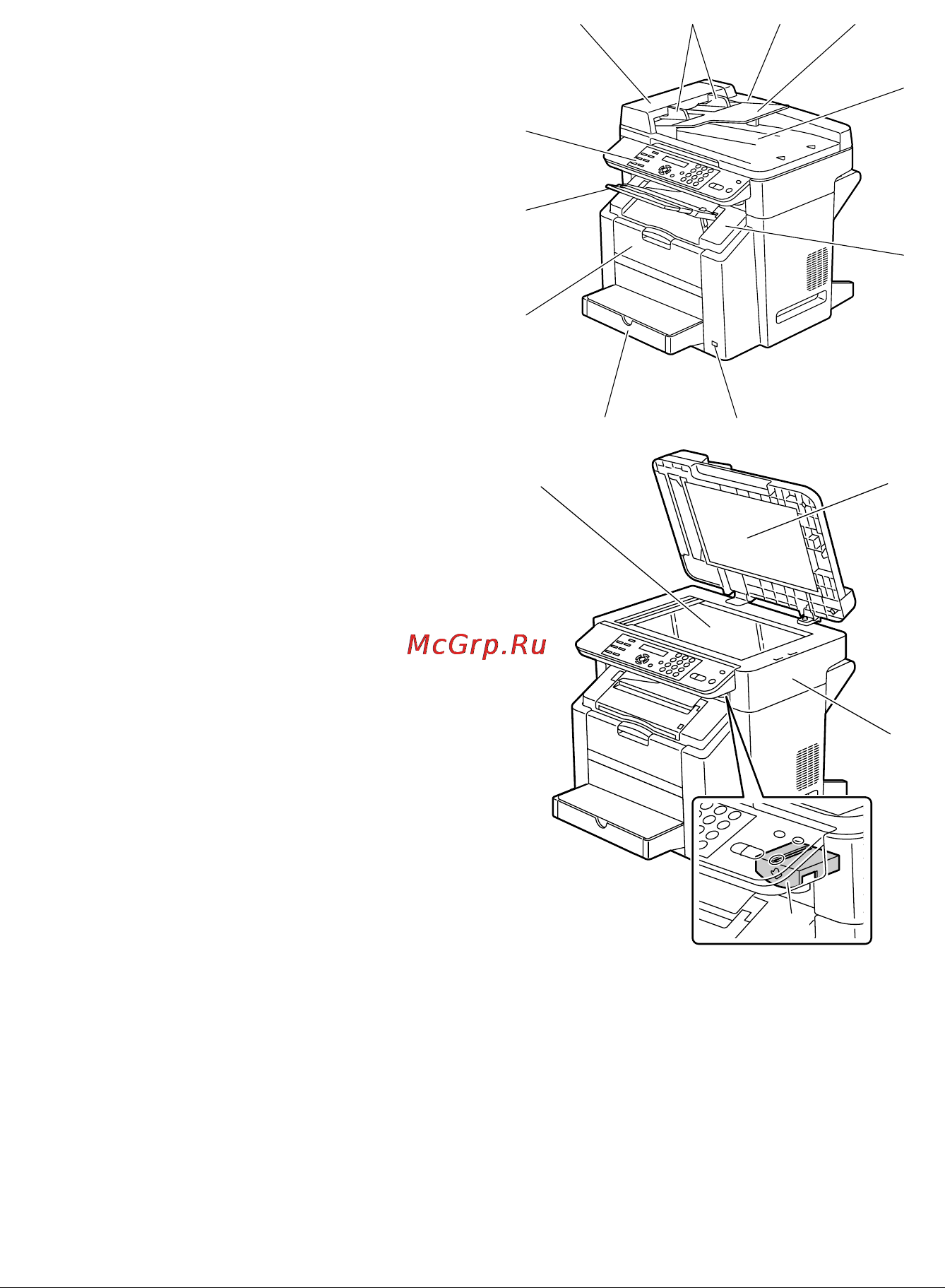 Konica Minolta magicolor 2480MF [15/182] Наименование составных частей