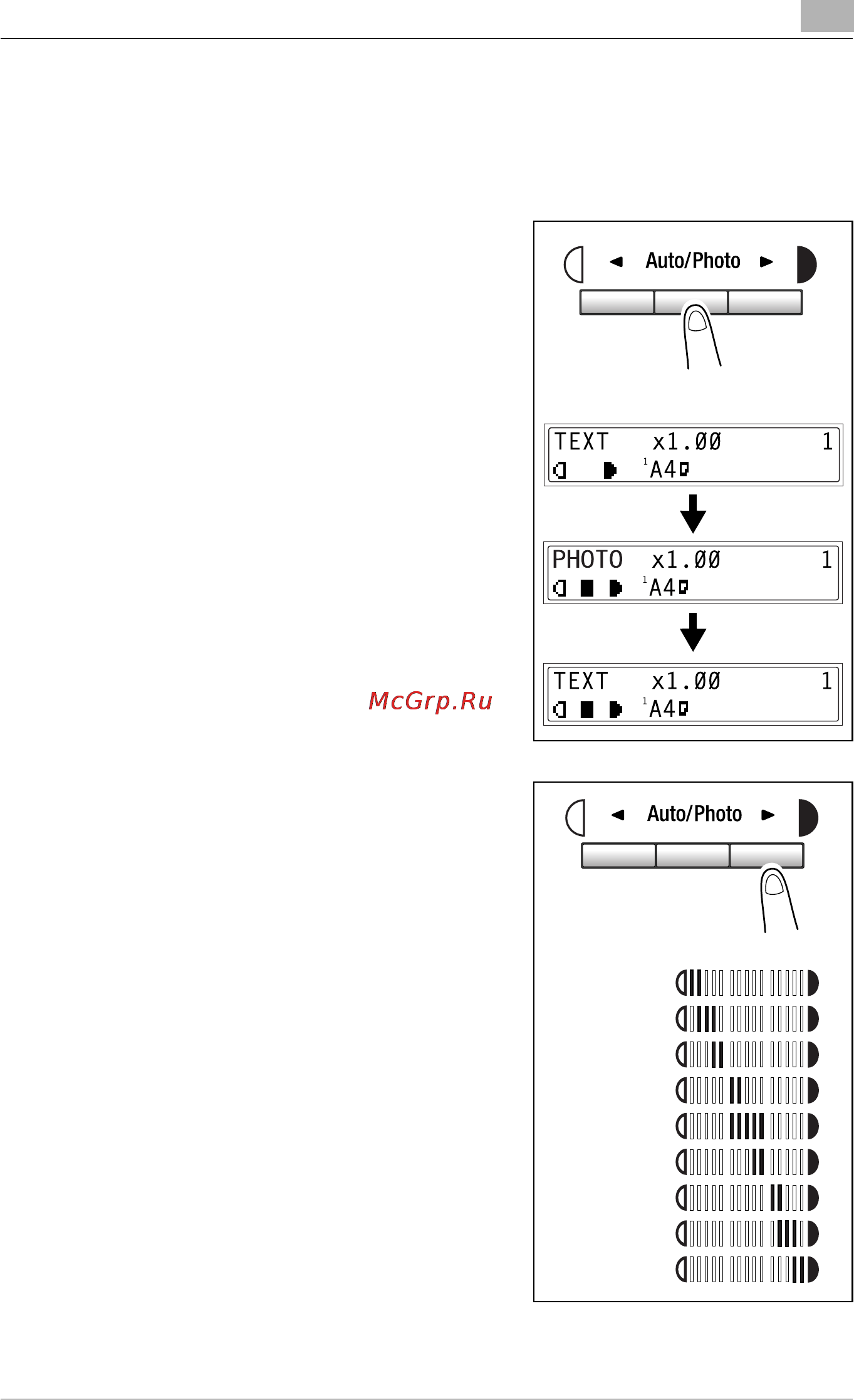Konica Minolta bizhub 160f [111/302] Specifiying the image density