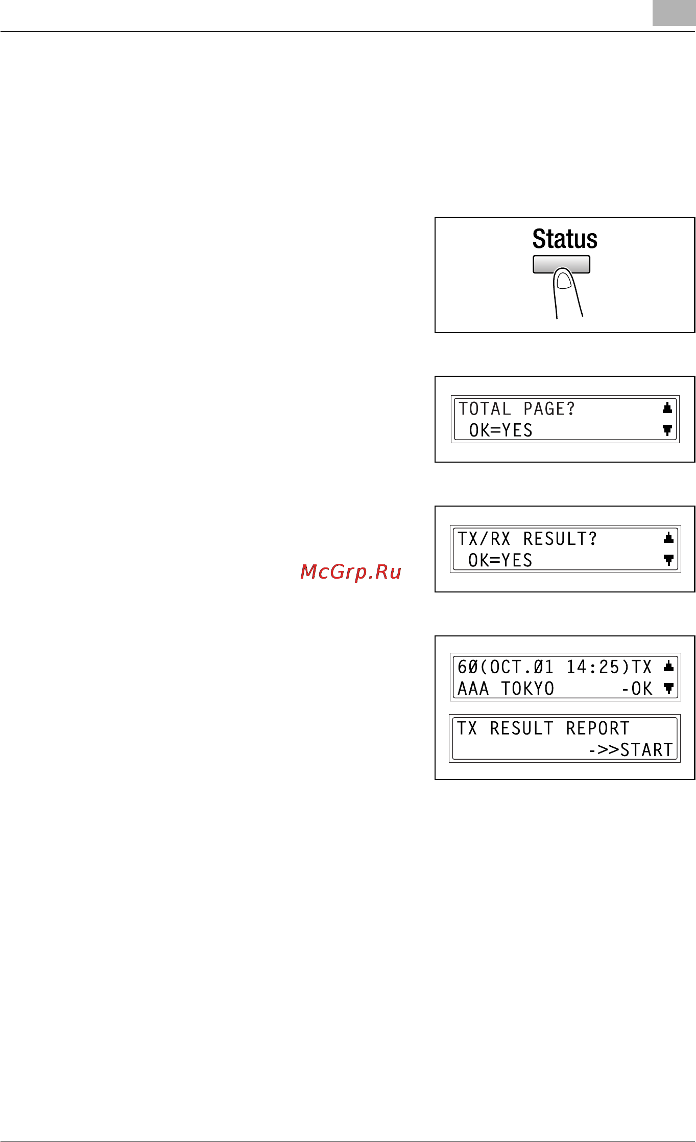 Konica Minolta bizhub 160f [133/302] Checking transmission results