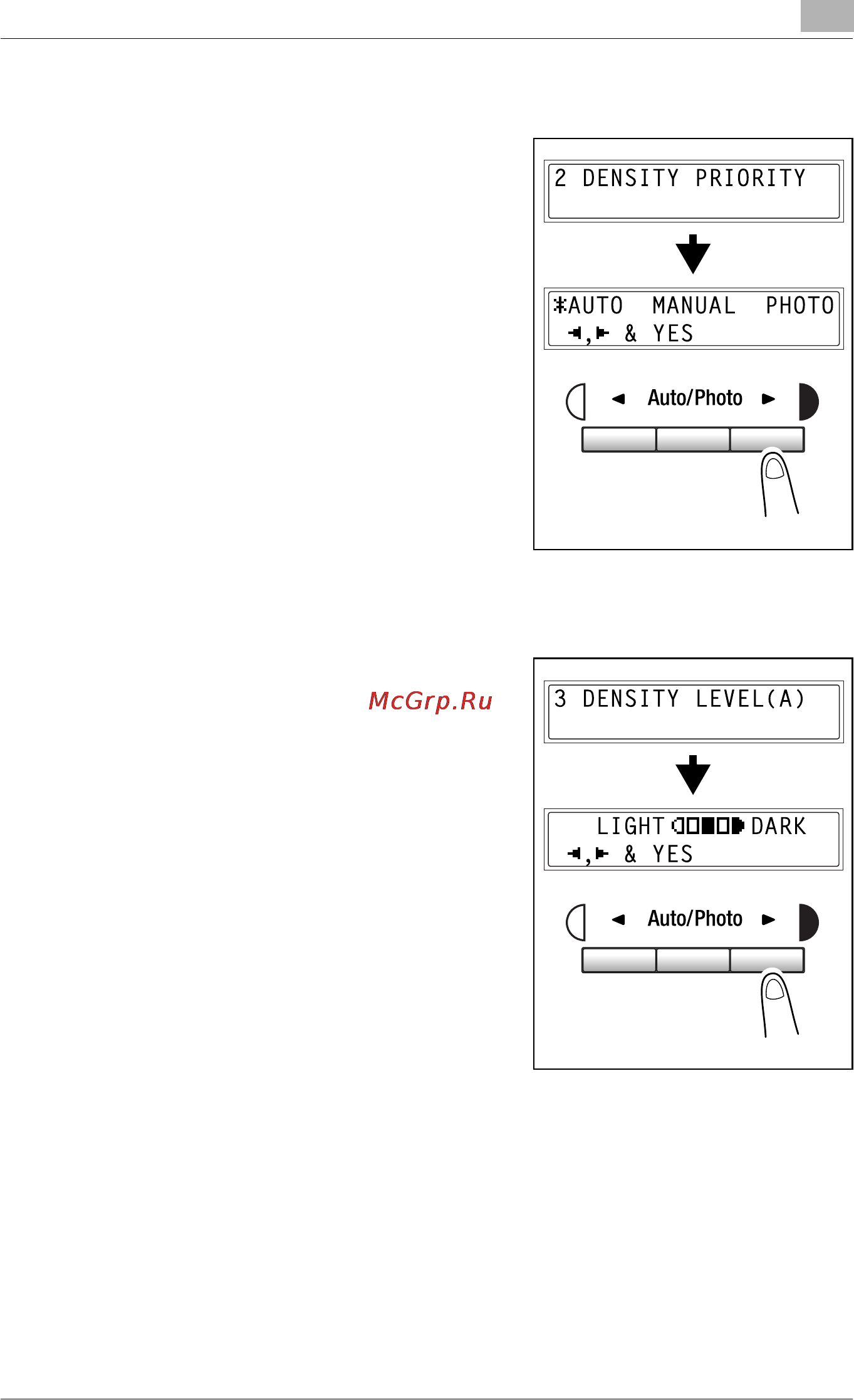 Konica Minolta bizhub 160f [187/302] Specifying density priority