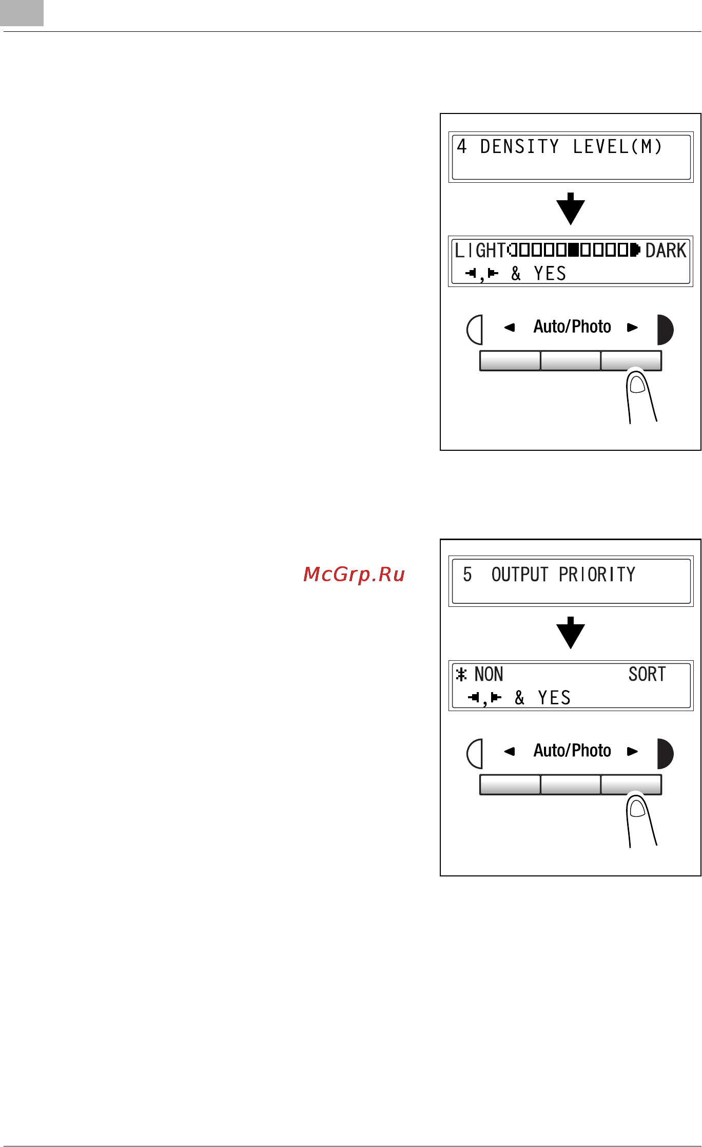 Konica Minolta bizhub 160f [188/302] Specifying density level m