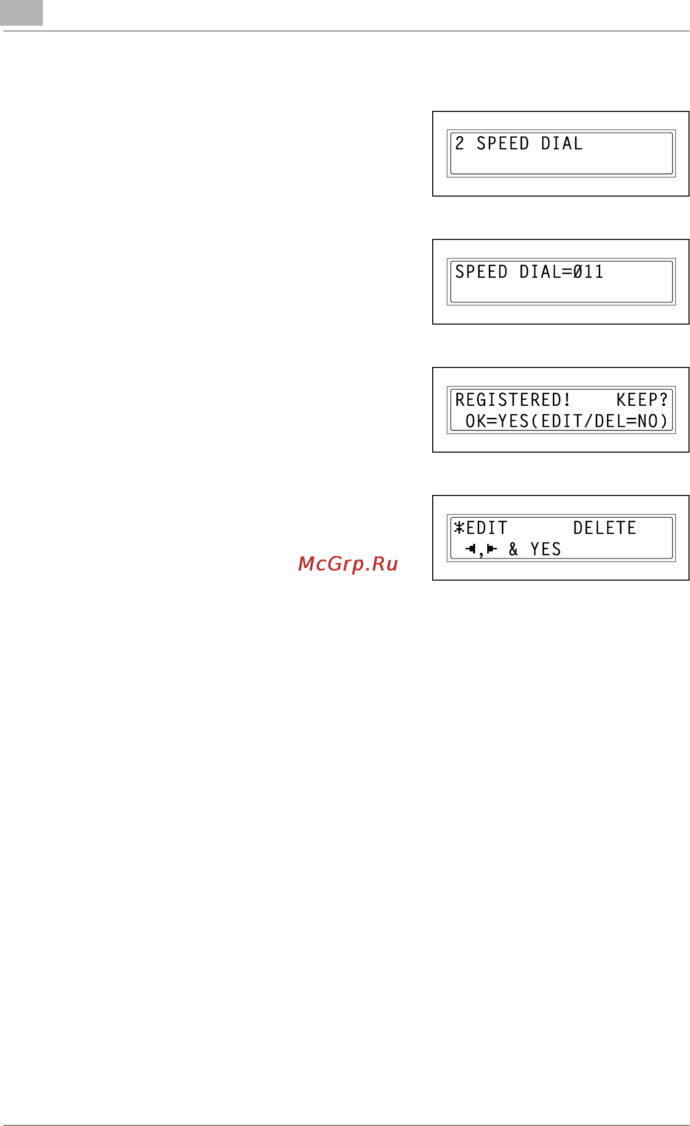 Konica Minolta bizhub 160f [198/302] To change delete a programmed speed dial number