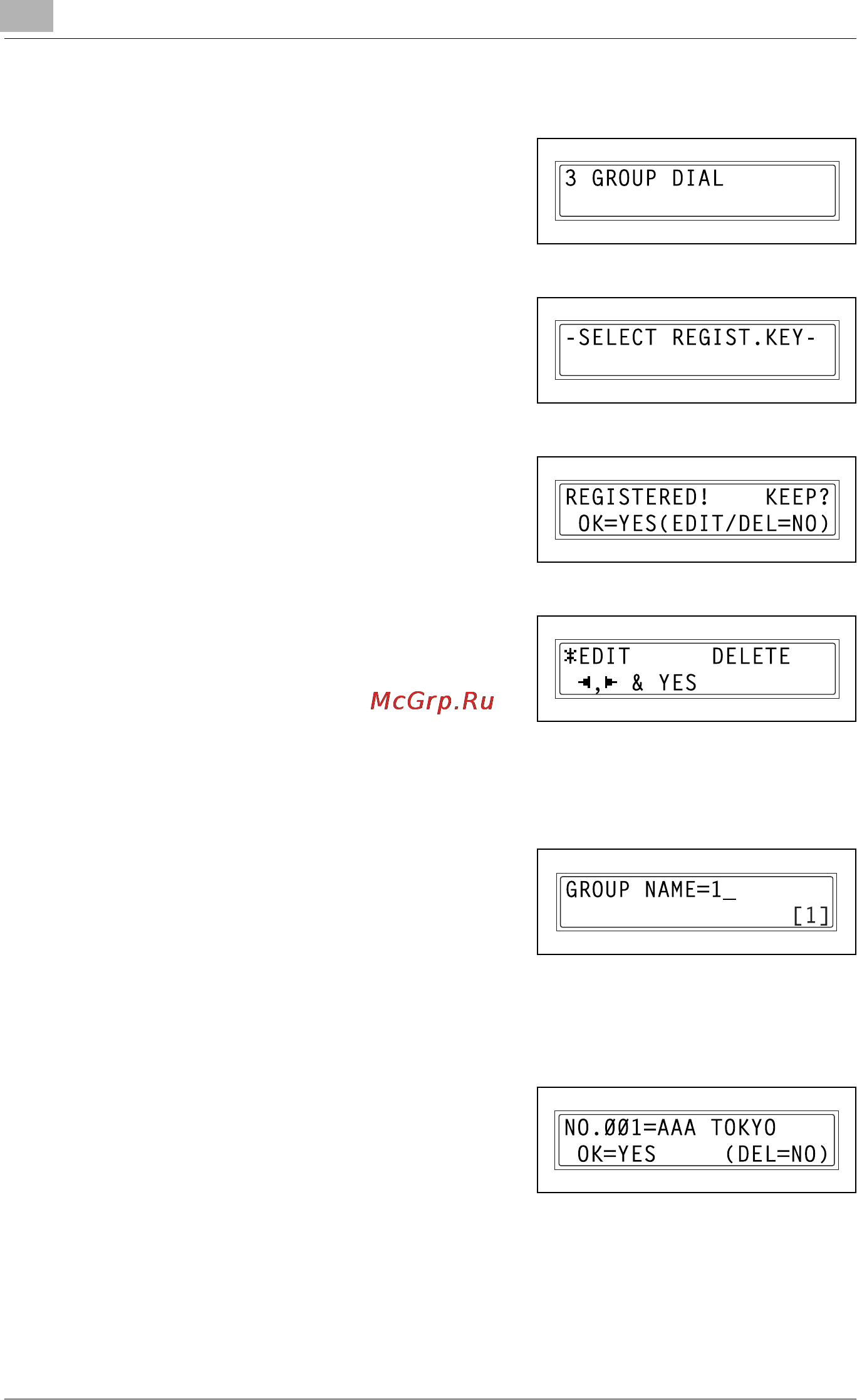 Konica Minolta bizhub 160f [202/302] To change delete a programmed group of fax numbers