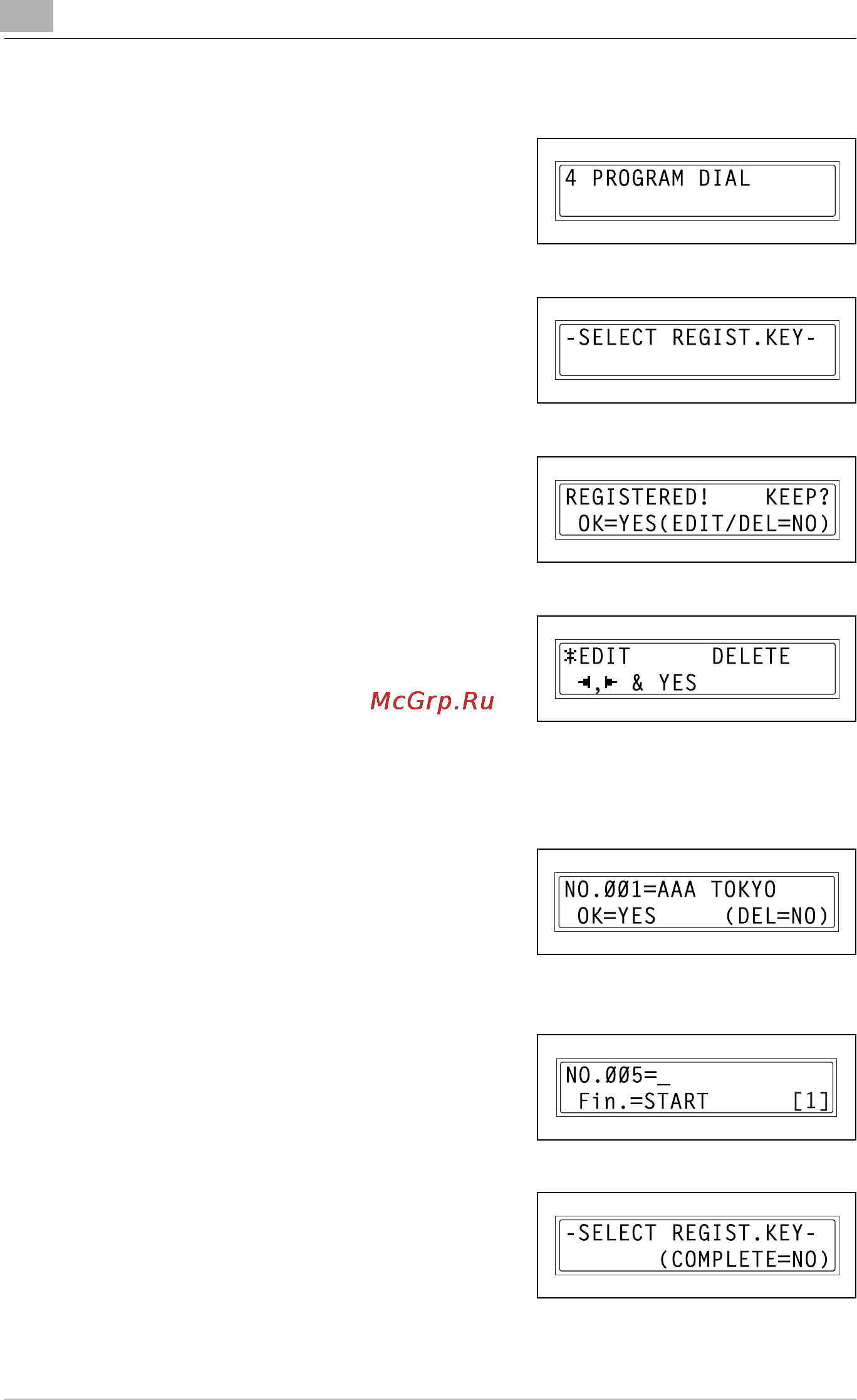 Konica Minolta bizhub 160f [206/302] To change delete a programmed broadcast transmission
