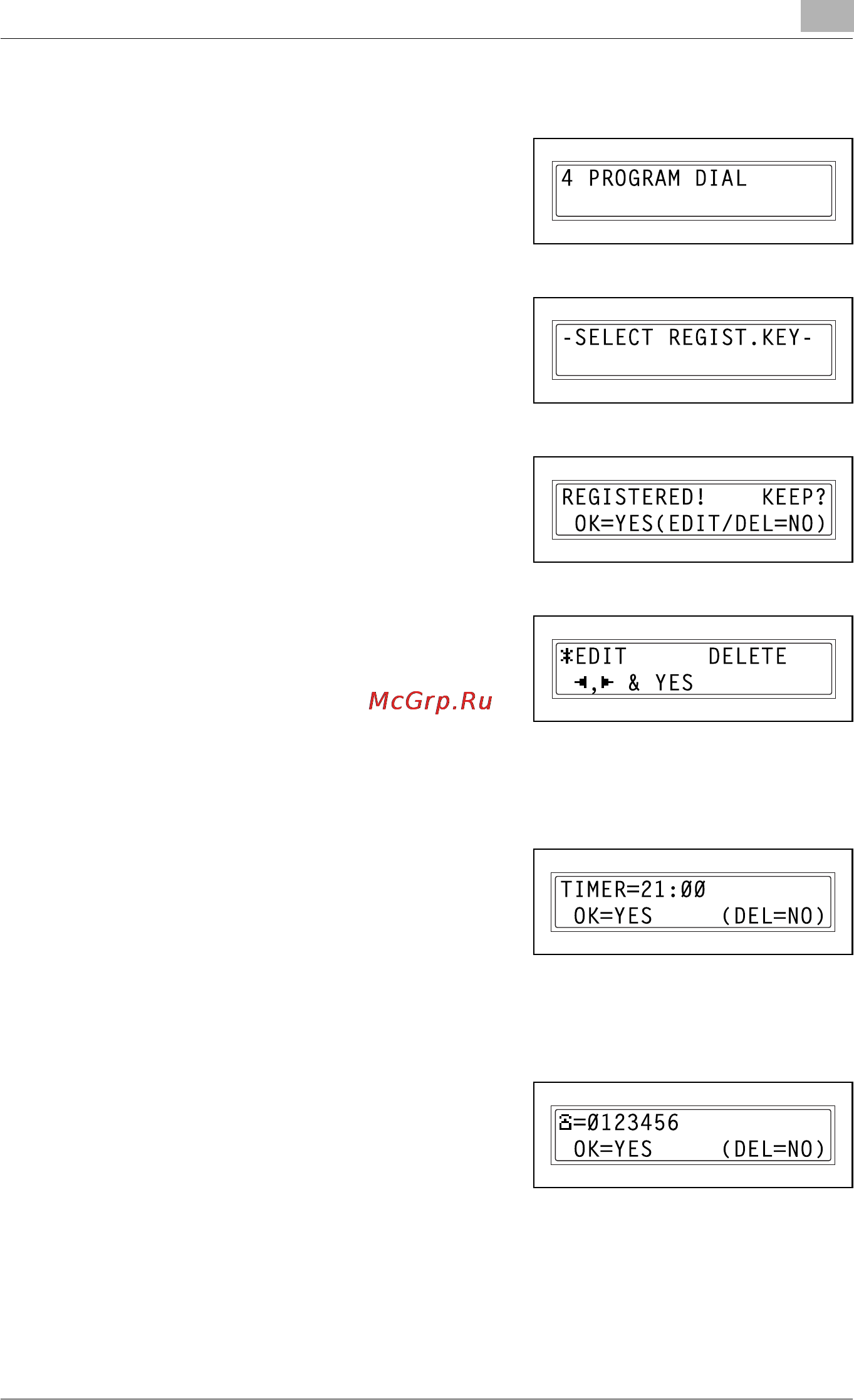Konica Minolta bizhub 160f [207/302] To change delete a programmed timer transmission