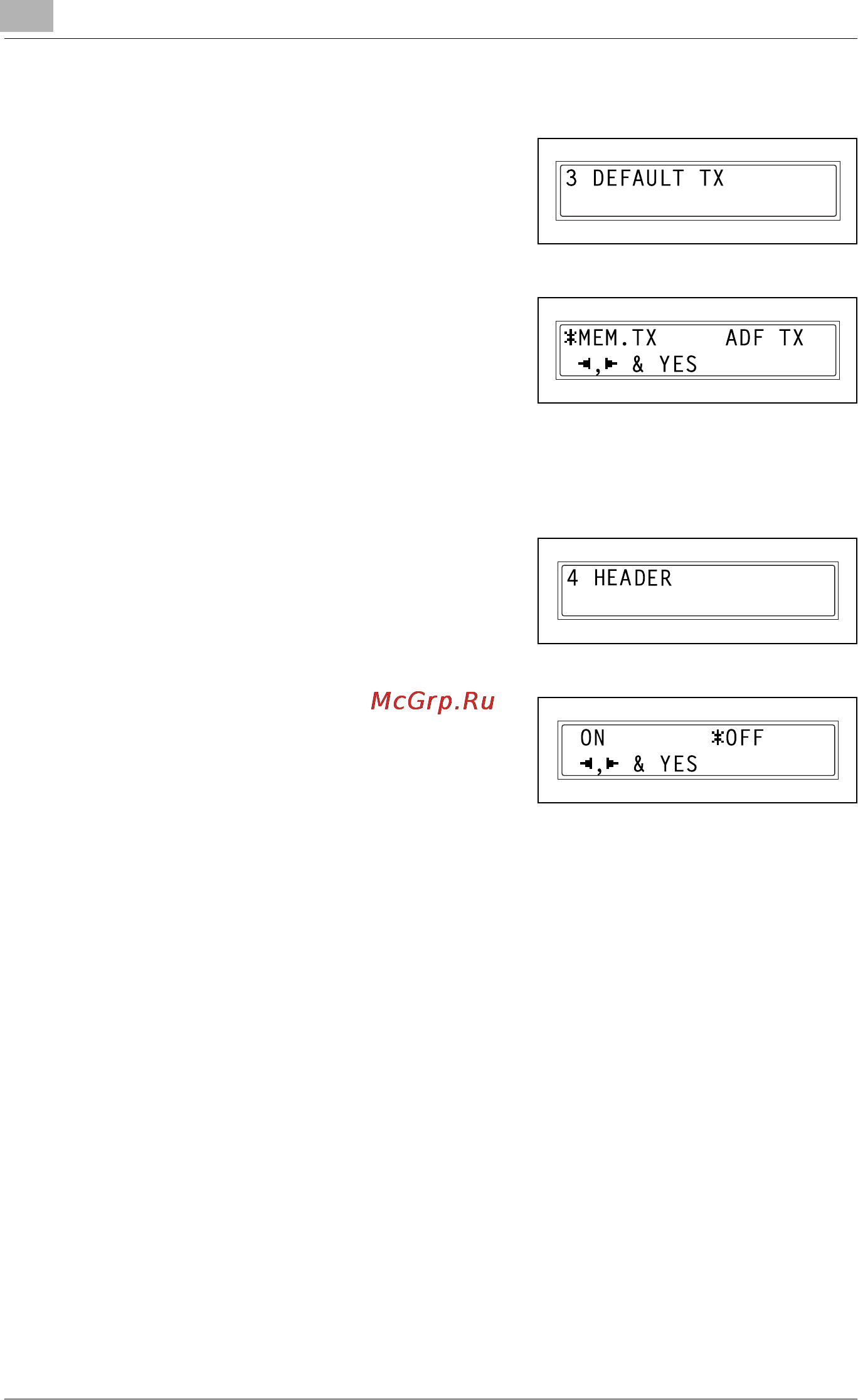 Konica Minolta bizhub 160f [224/302] Specifying default tx