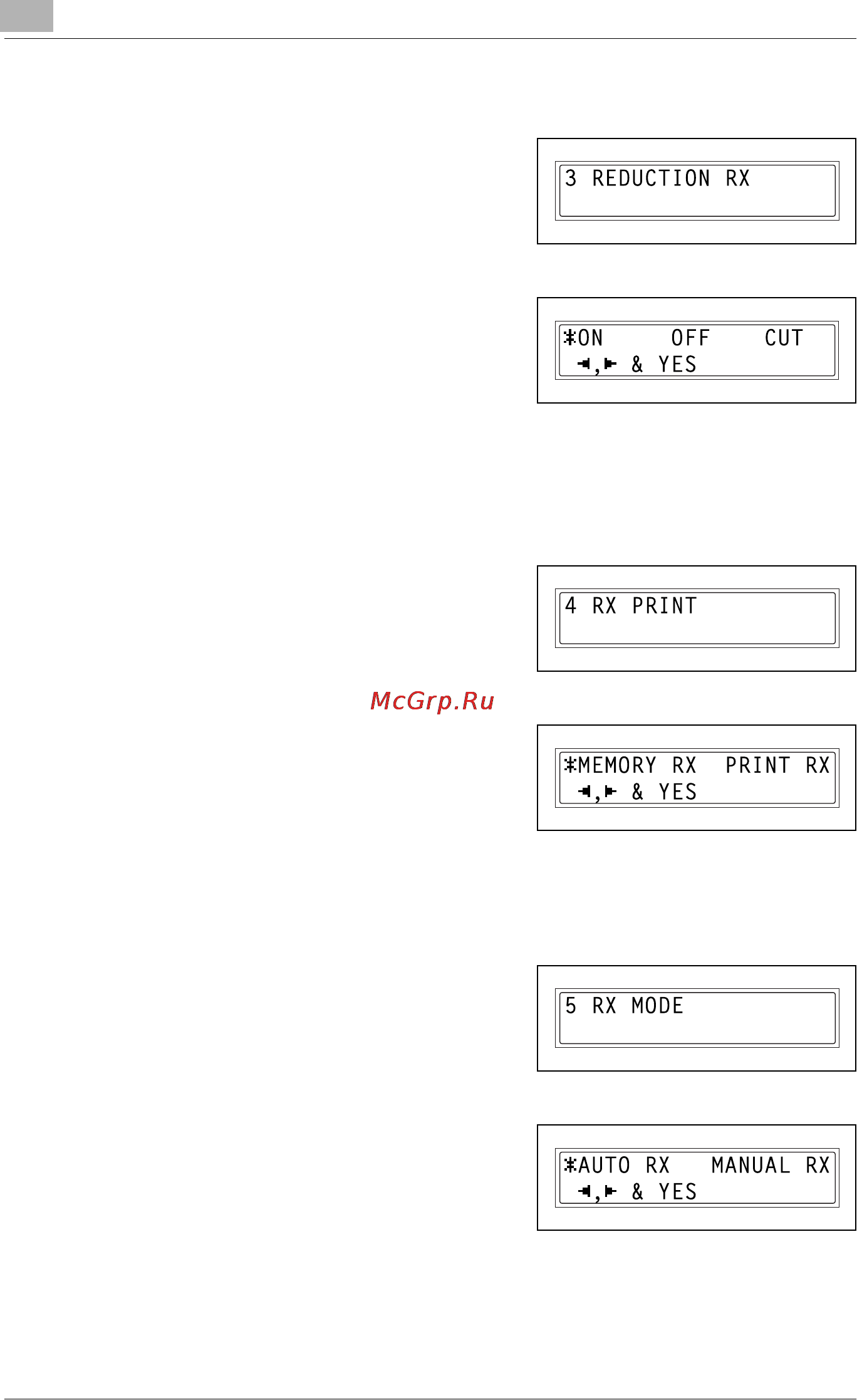 Konica Minolta bizhub 160f [230/302] Specifying reduction rx