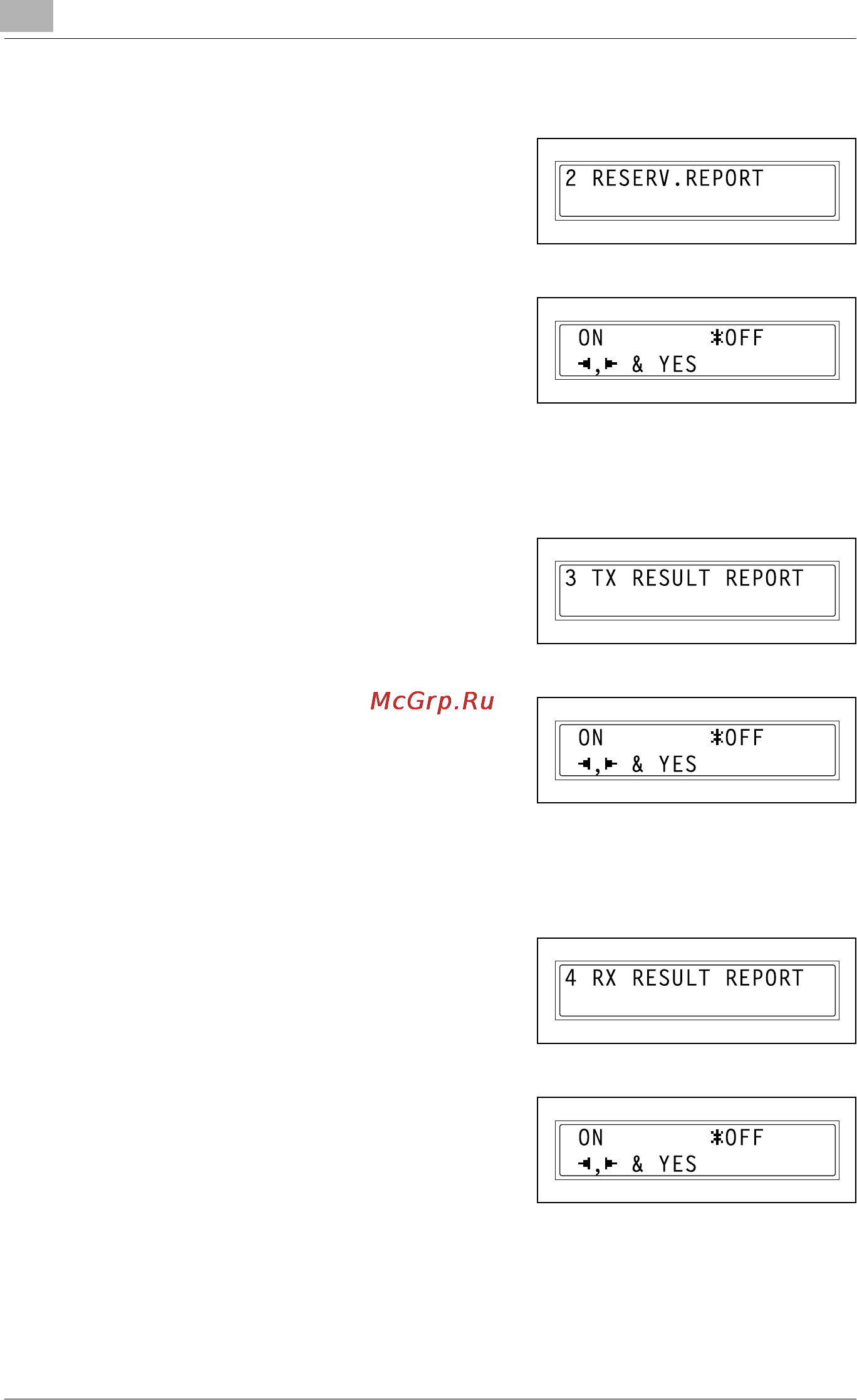 Konica Minolta bizhub 160f [240/302] Specifying reserv report