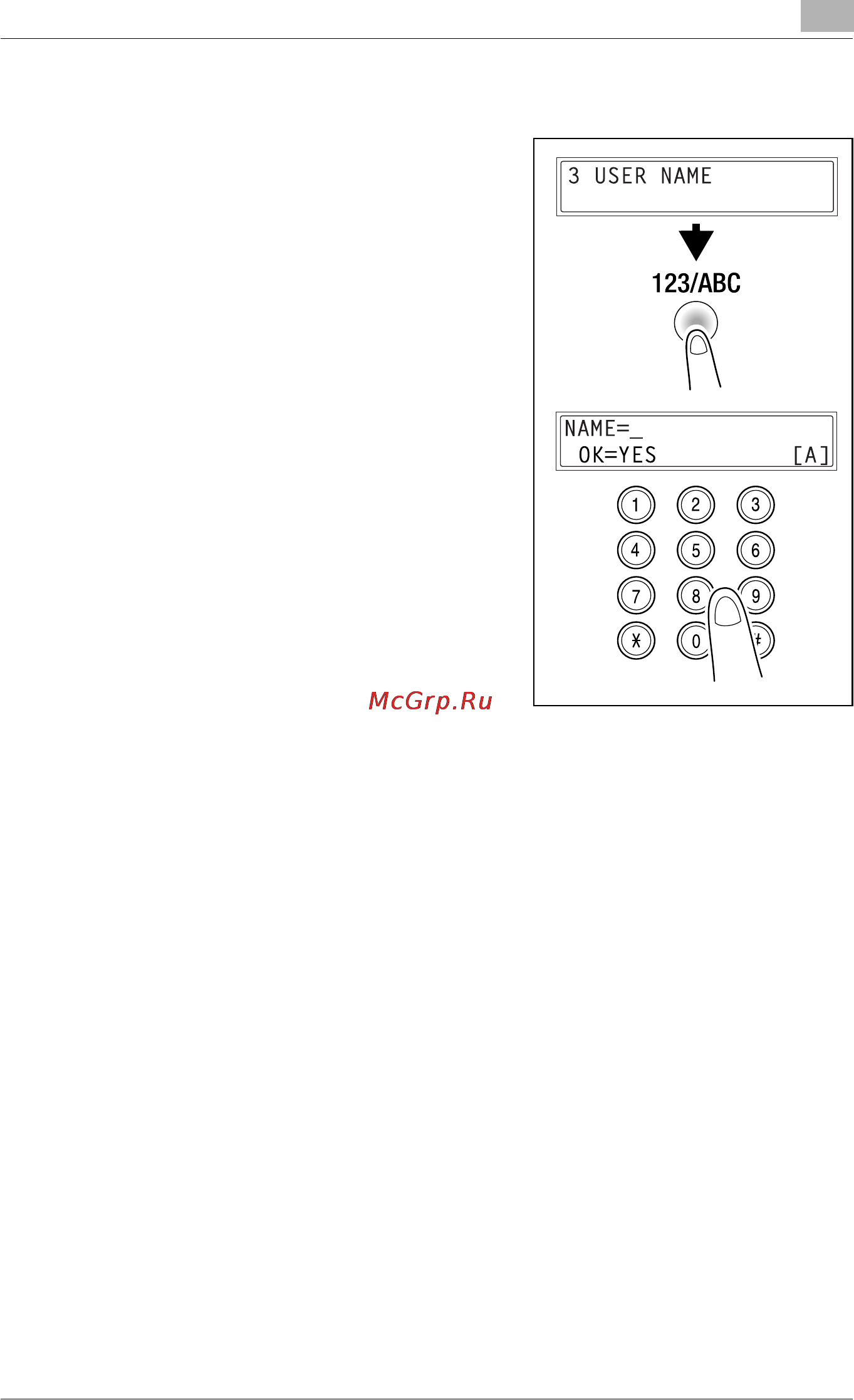 Konica Minolta bizhub 160f [243/302] Specifying user name