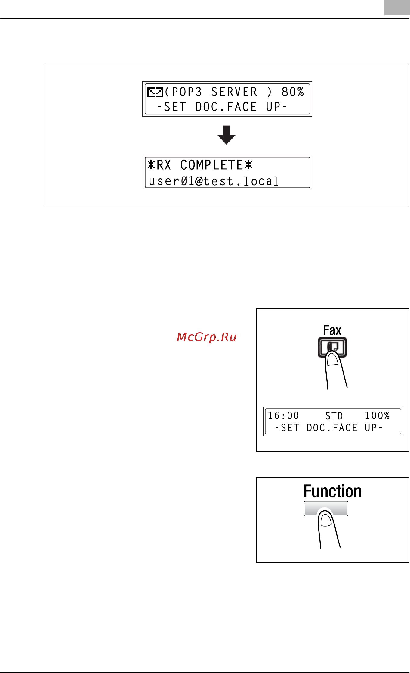 Konica Minolta bizhub 162fR [143/172] Checking e mail manually