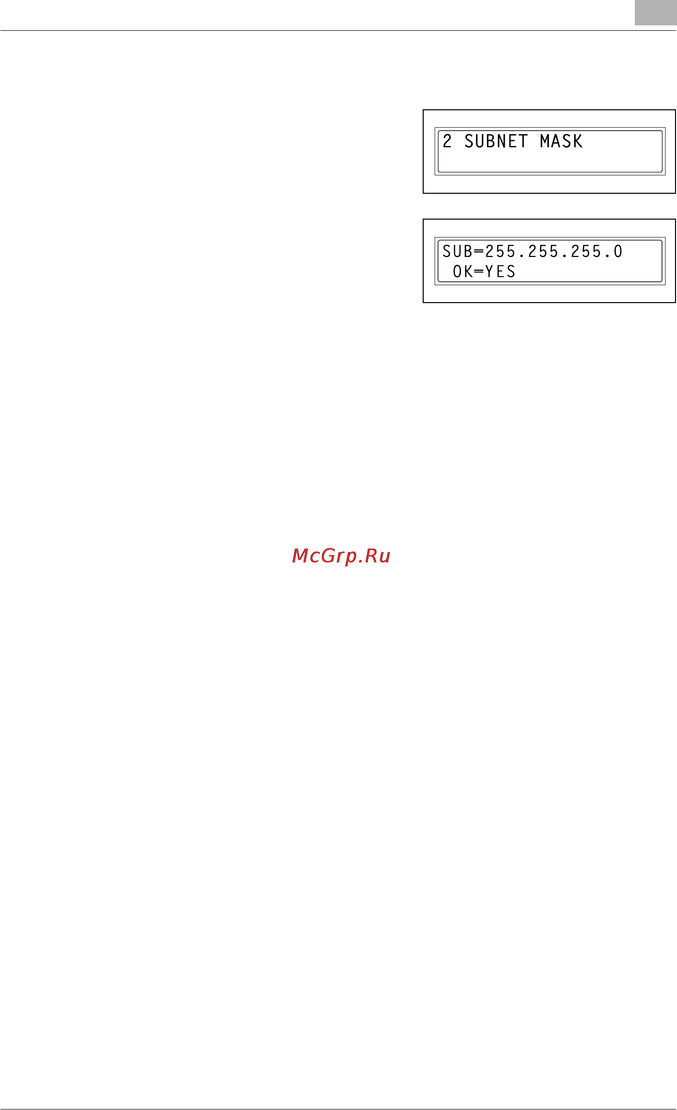 Konica Minolta bizhub 162fR [51/172] Specifying the subnet mask