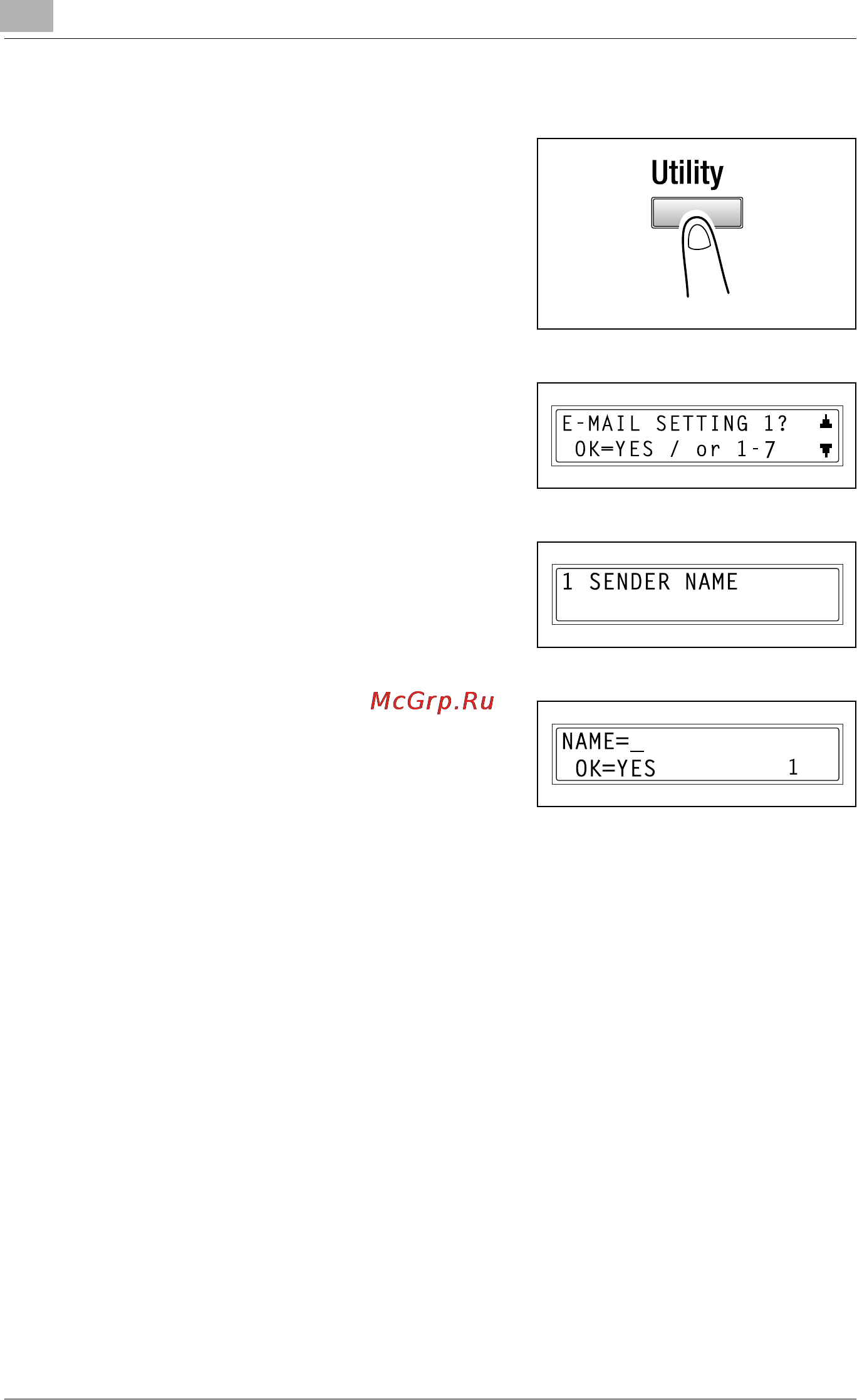 Konica Minolta bizhub 162fR [56/172] Registering the sender s name